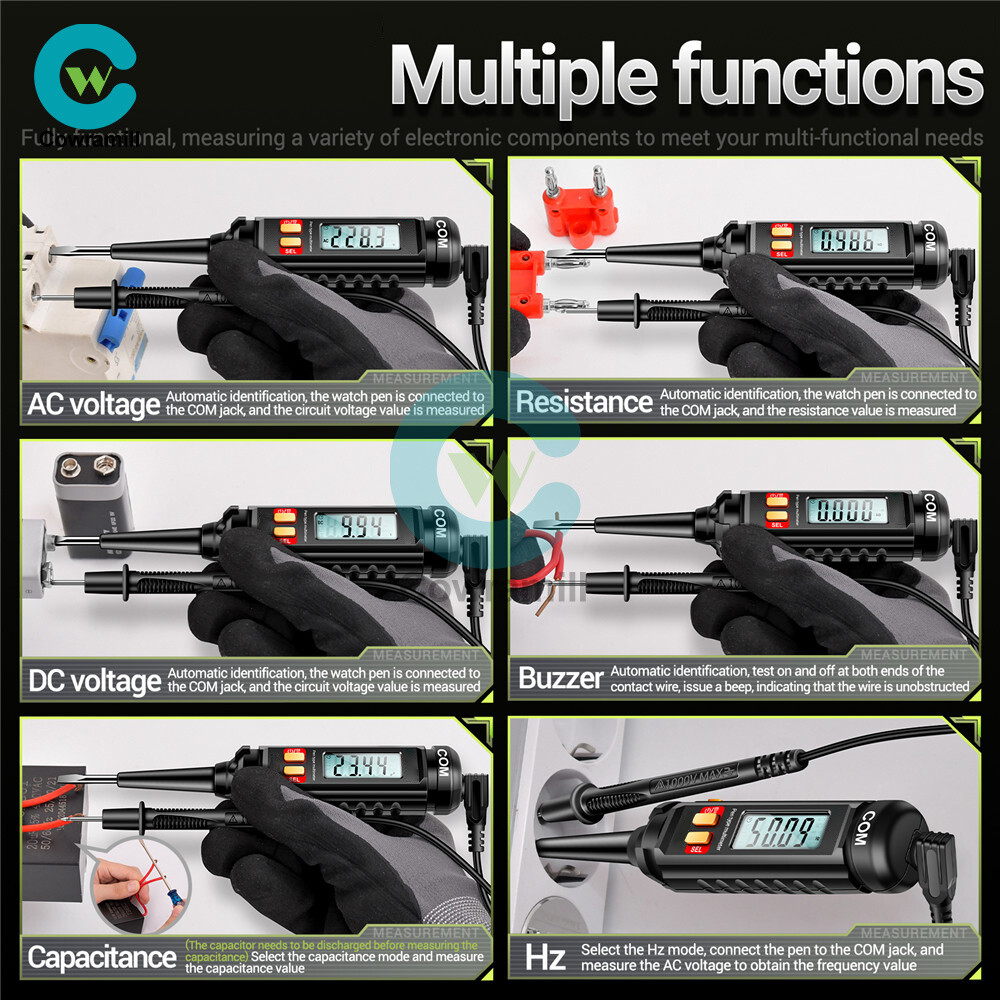 ANENG Pen-Type Multimeter 4000Counts Screwdriver LCD Digital Electric Tester Pen