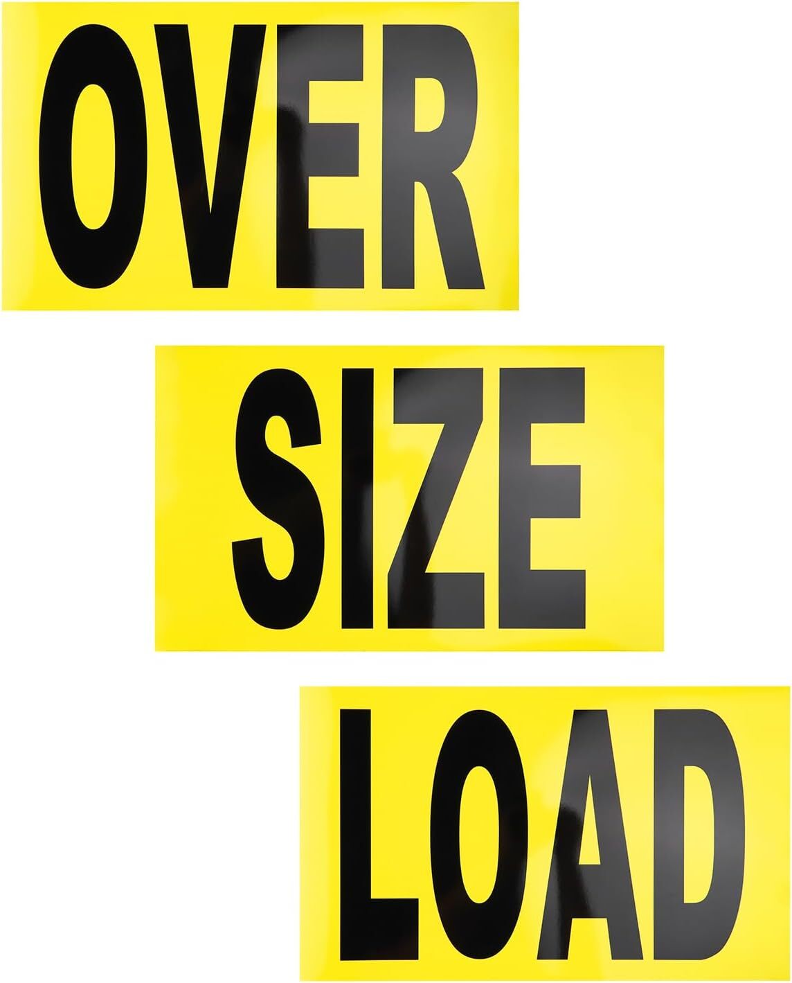 12″x 60″ 3 piece Magnetic Oversize Load Sign for Car Truck Van Safety Vehicles