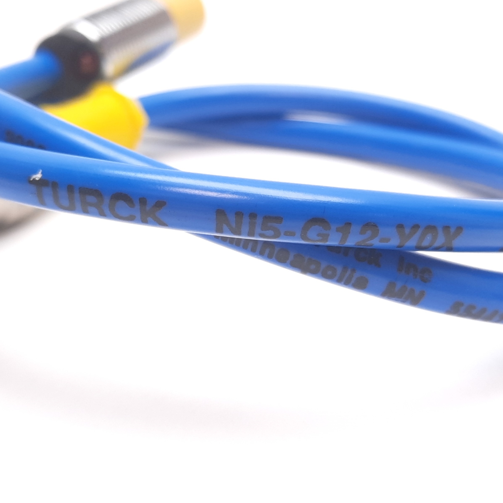 Turck Ni5-G12-Y0X Inductive Proximity Sensor, 5mm, 8.2VDC, M12, 0.5m, 4-Pin