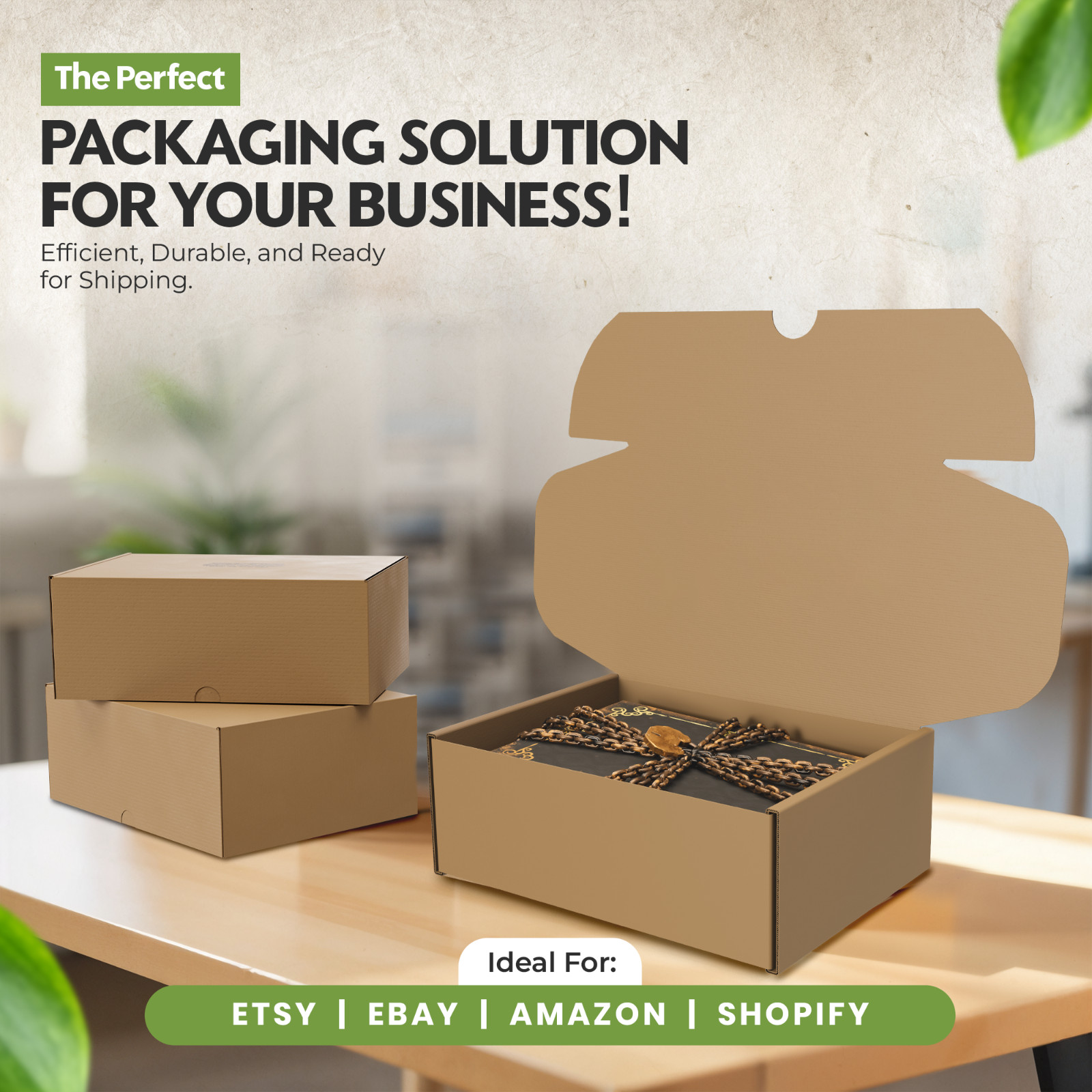 (Large Size) Blank Shipping and Replacement Shoe Box – 14.625″ X 9.50″ X 5.125″