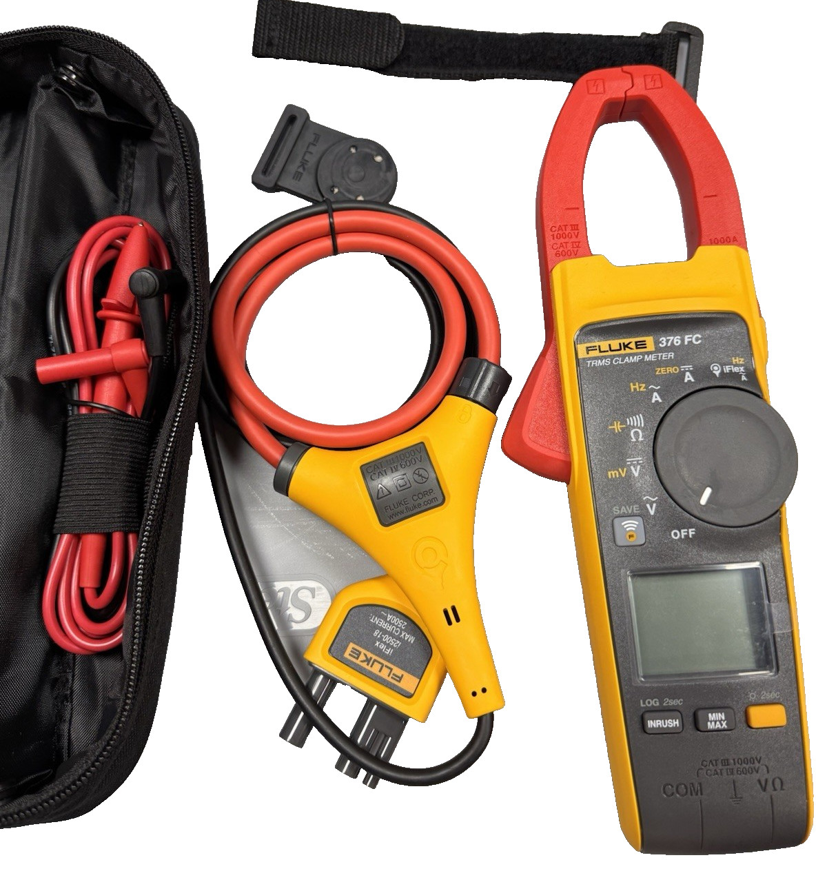 Fluke 376 FC 1000 Amp AC & DC True RMS Clamp Meter with iFlex Probe