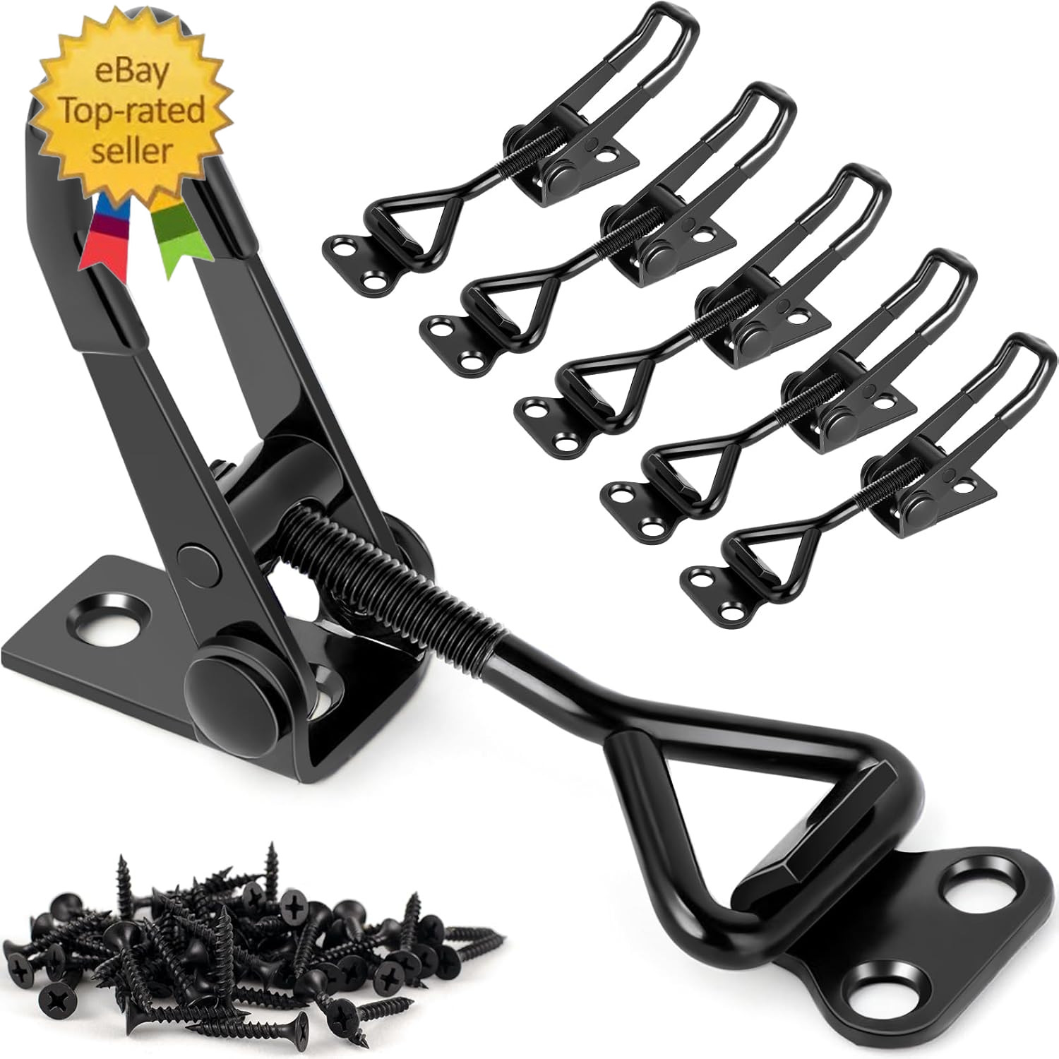 6 Pack Adjustable Toggle Latch Clamp 4001, 330Lbs Holding Capacity | Quick Relea