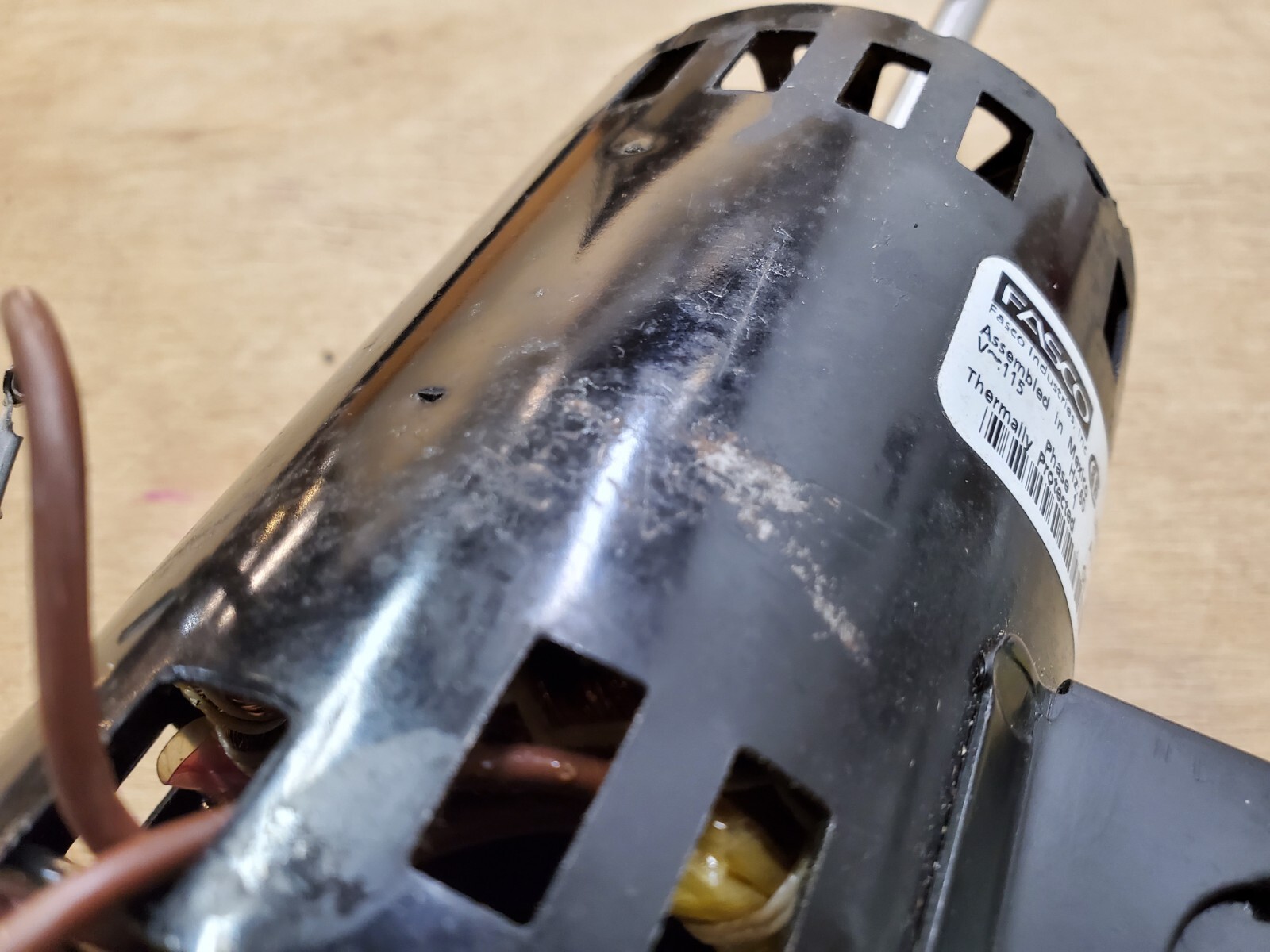 Fasco 0382562-00 Motor, 71902383 Type U90B1 LR6319 Class B AO 115V 1.1A 1200 RPM