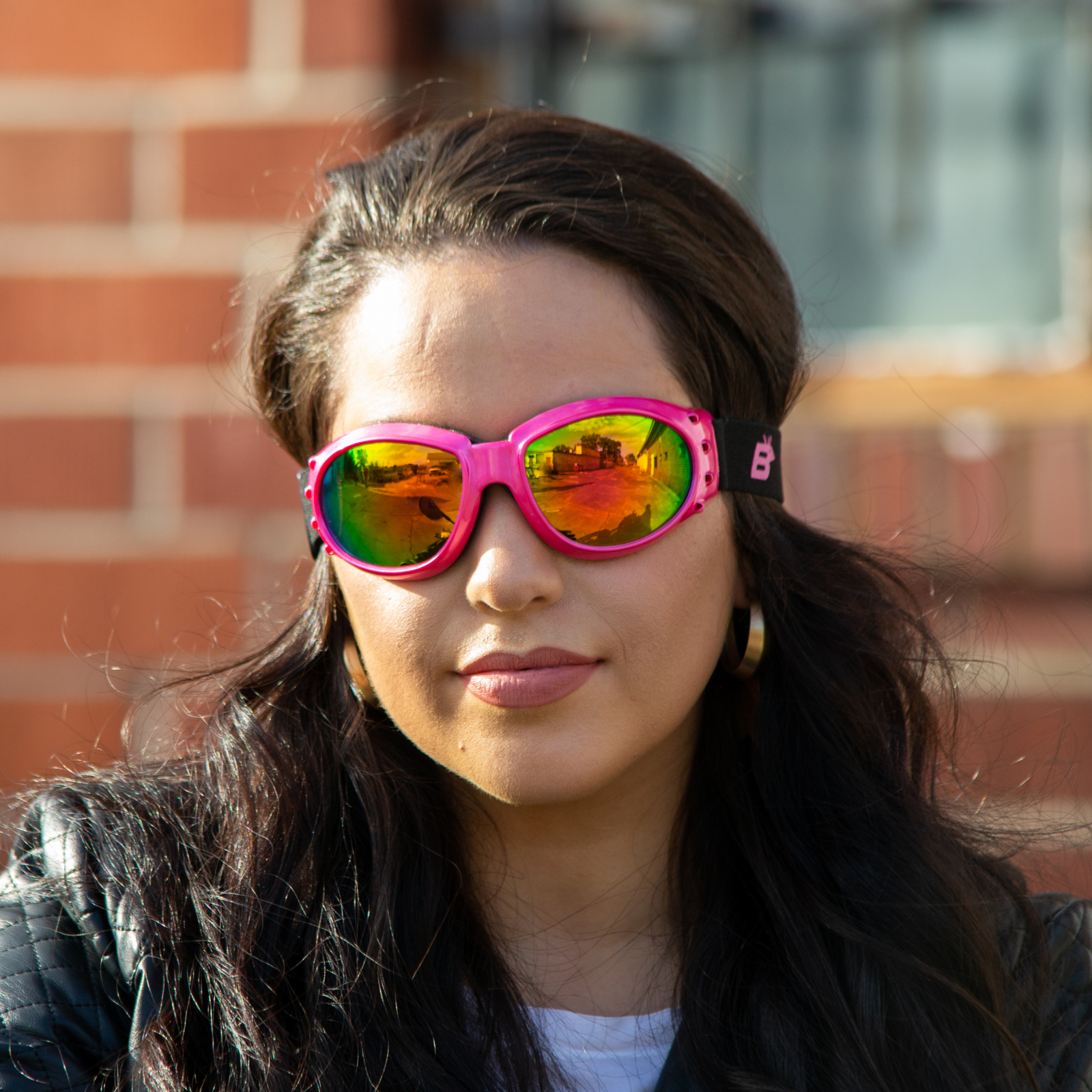 3 Birdz Eagle Womens Goggles Pink Frame Pink Mirror Clear + Smoke Lenses