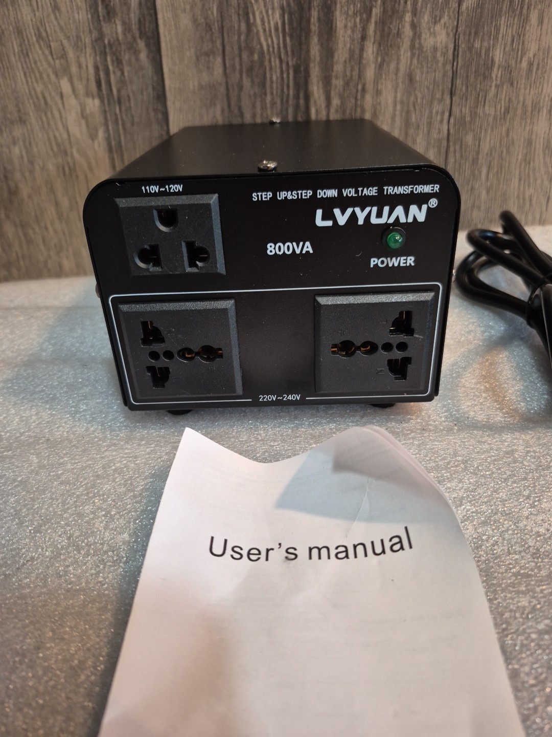 LVYUAN 800W Step Up Step Down Voltage Converter Transformer Portable