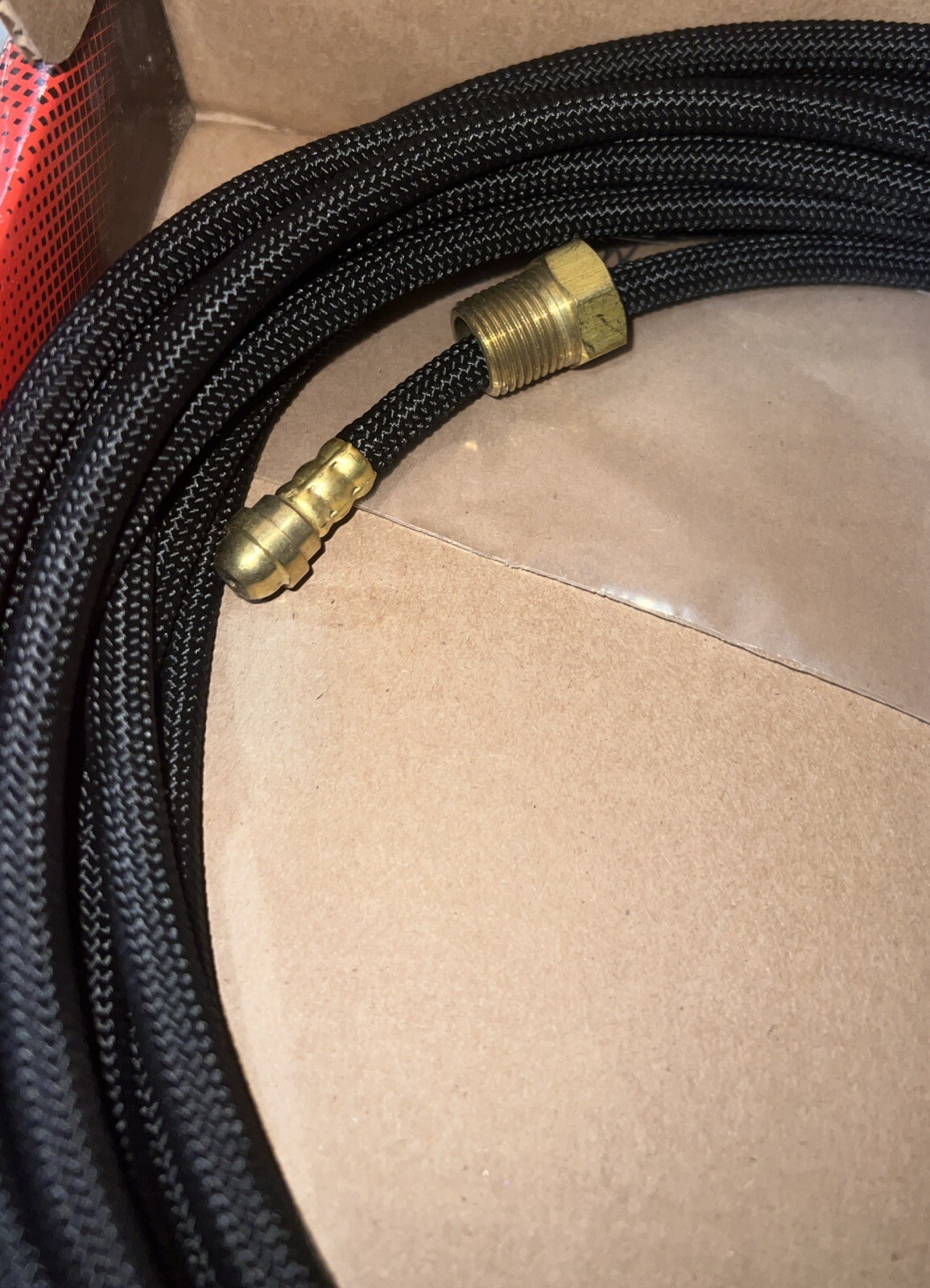 WeldCRAFT 41V30R Gas Hose 25 ft. (7.6M) Braided Rubber TIG ARGON