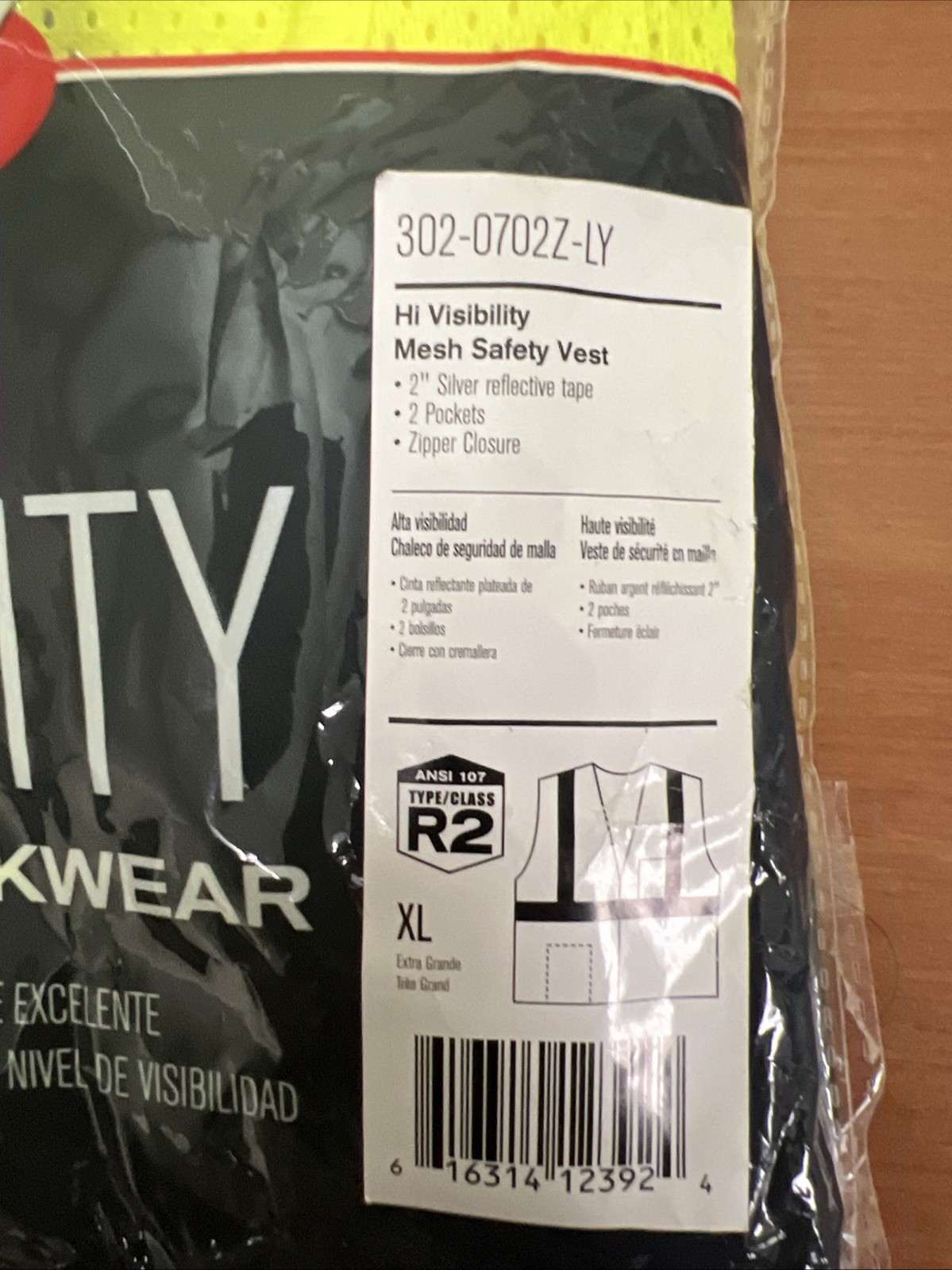 Protective Industrial Products Zipper Mesh Vest Class 2 Hi-Vis Yellow Ansi Type