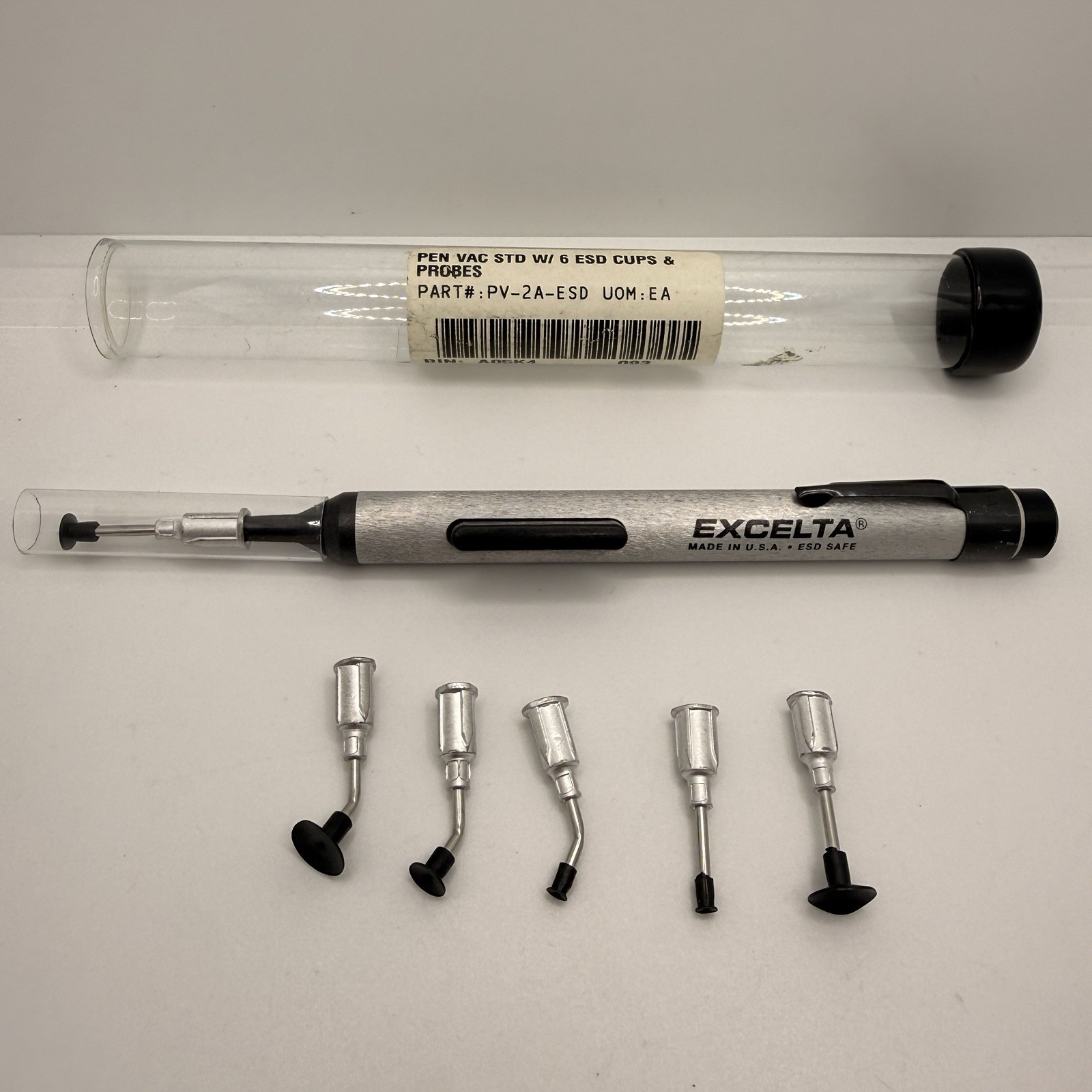 Excelta PV-2A-ESD Pen-Vac Vacuum Pickup Tool Kit – ESD Safe SMT Pick & Place