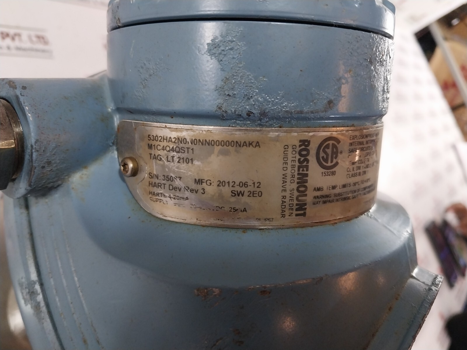 Rosemount 5300 Series Wave Radar Transmitter 5309NN0S1V4AM0071BBNAN2 IP66/IP67