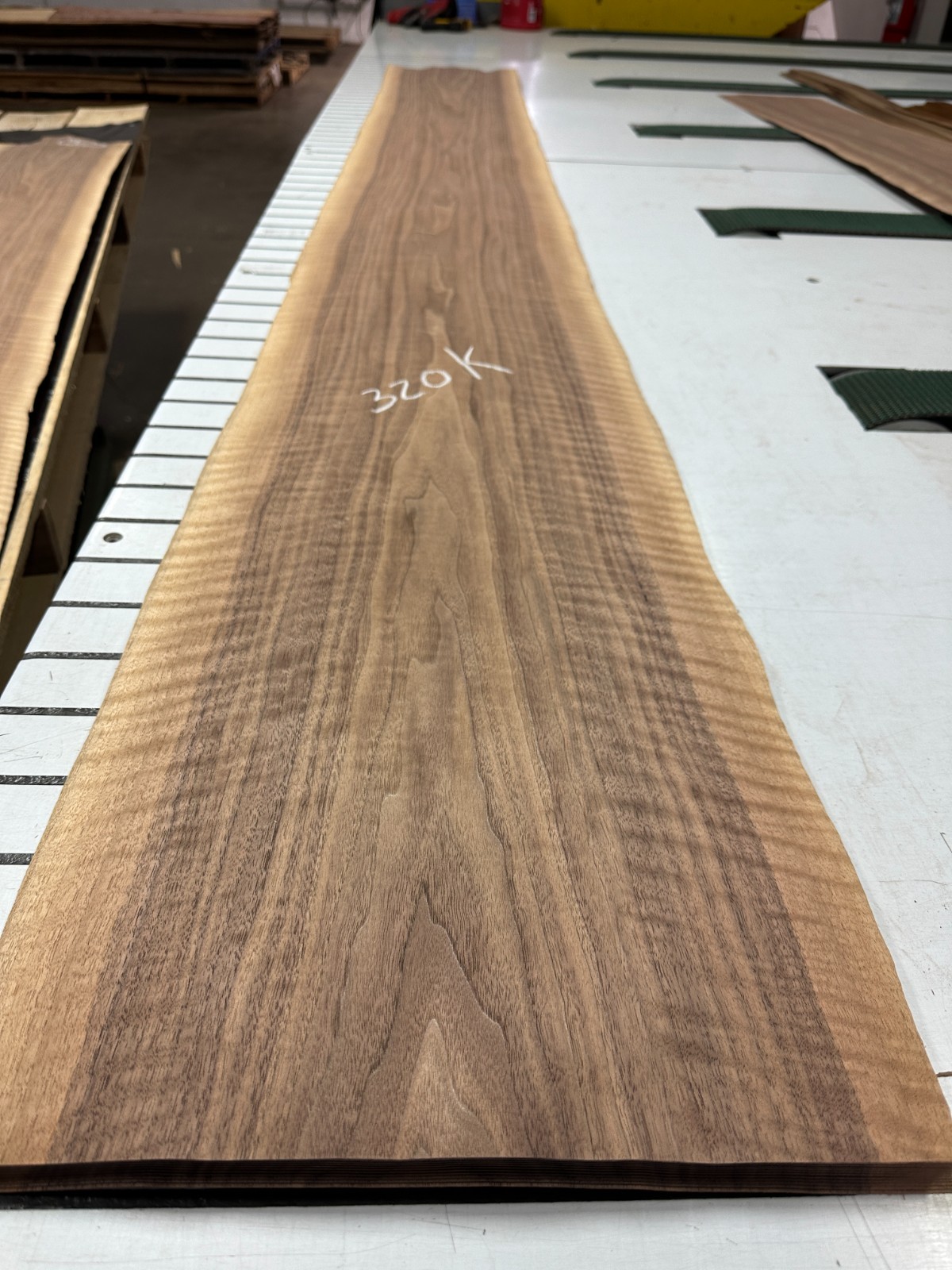 Walnut Raw Wood Veneer 2 sheets 100» x 12» 320K