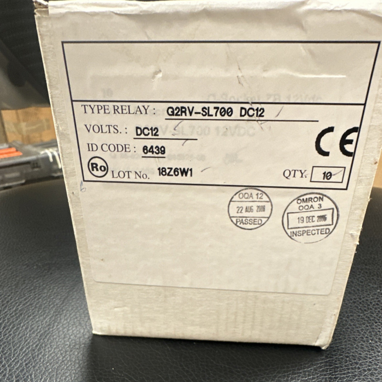Omron G2RV-SL700 DC12 General Purpose Relay DC Coil for Panels 10 Pack