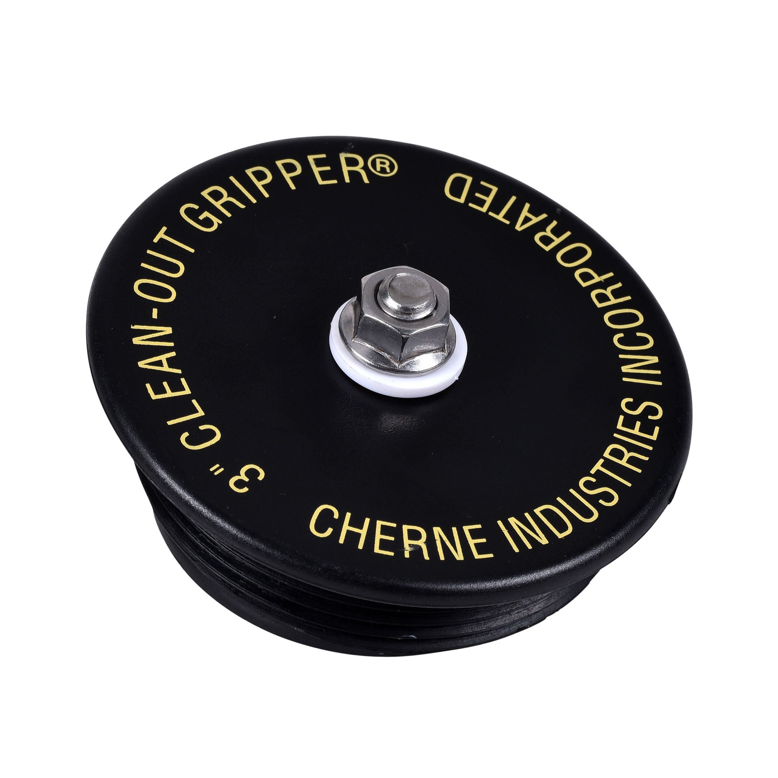 270178 Gripper 3 in. Black Mechanical Clean Out Plug