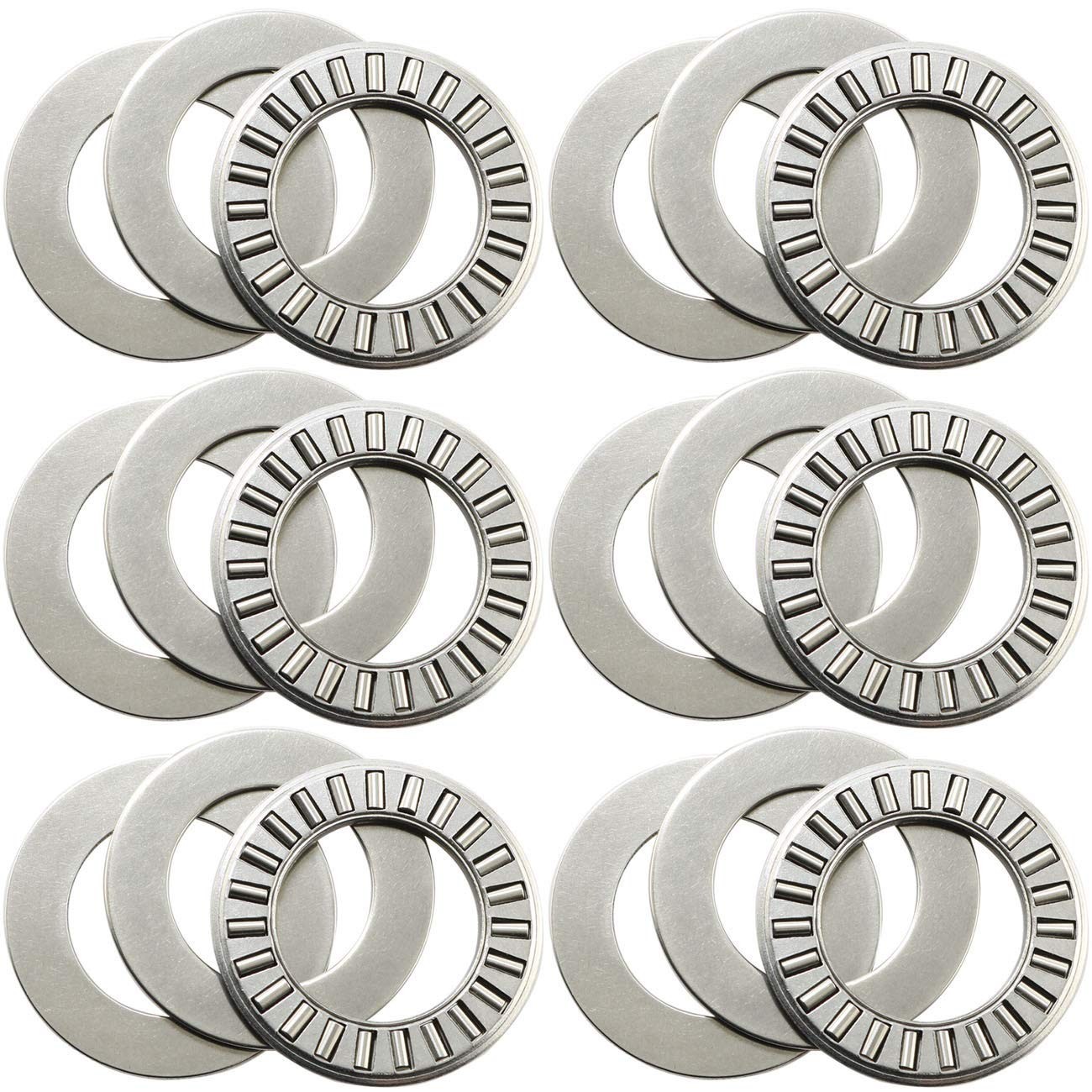 6 Sets Thrust Needle Roller BearingsRoller Bearing with Two Washers 3/4