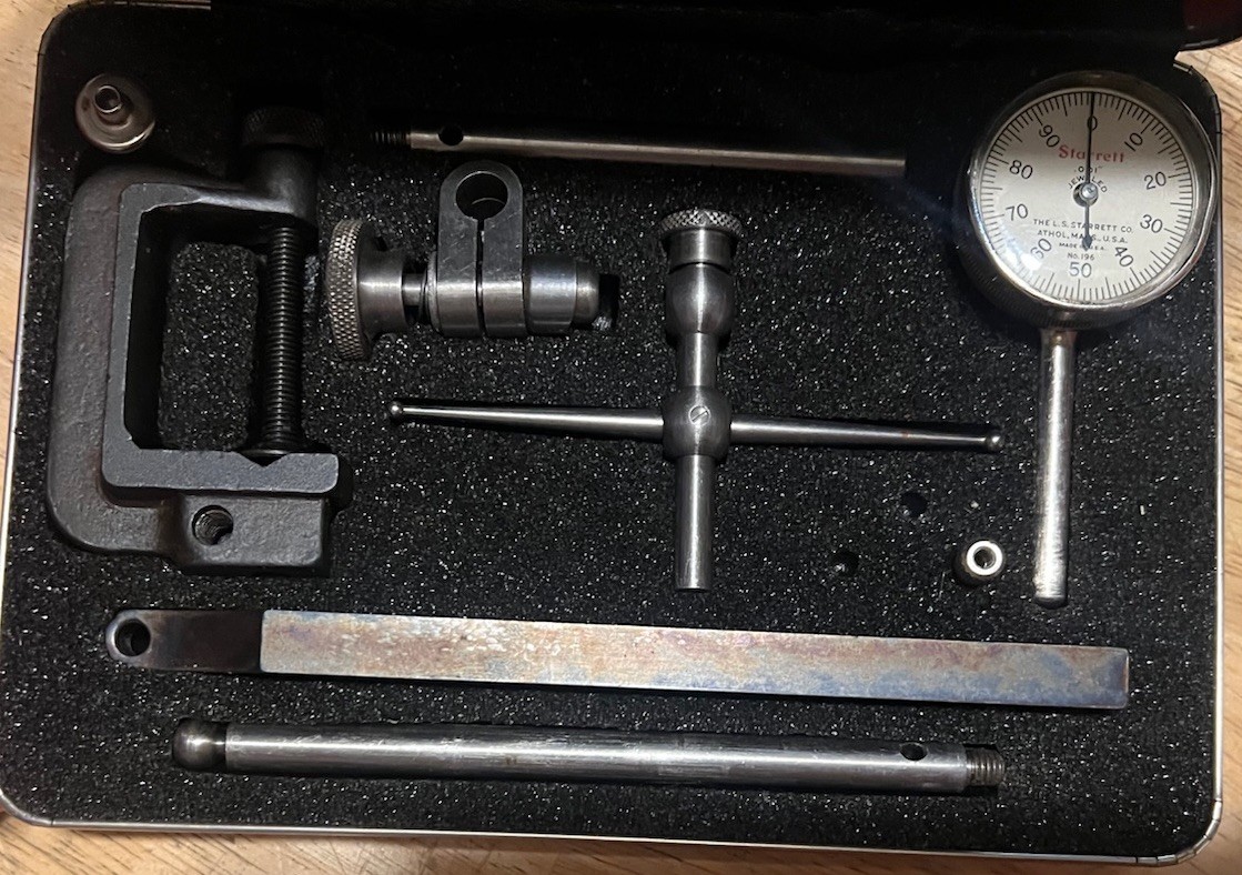 Starrett 196A Universal Dial Indicator Barely Been Used With Case And Box