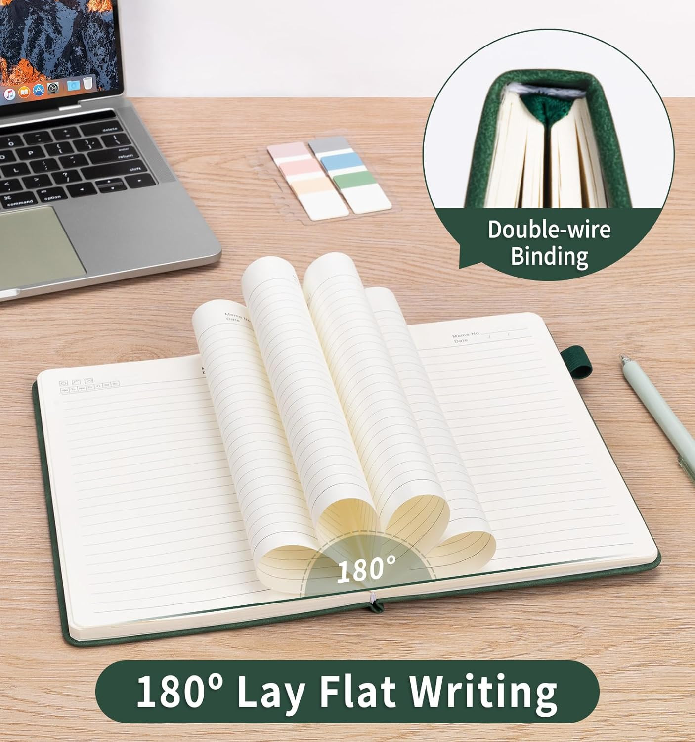 A5 Hardcover Lined Journal Notebook 200 Pages Leather Diary