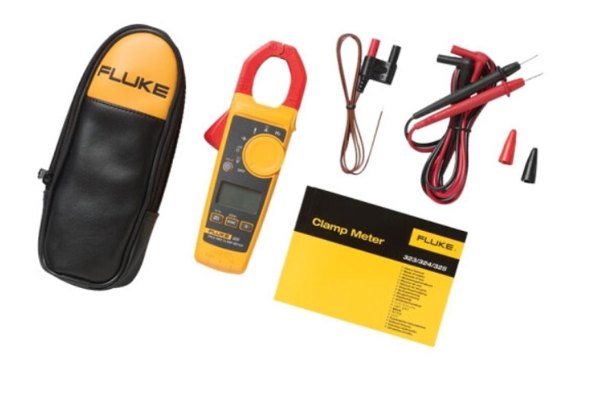 Fluke 325 40/400A 600V AC/DC TRMS Clamp Frequency Temperature Original F325