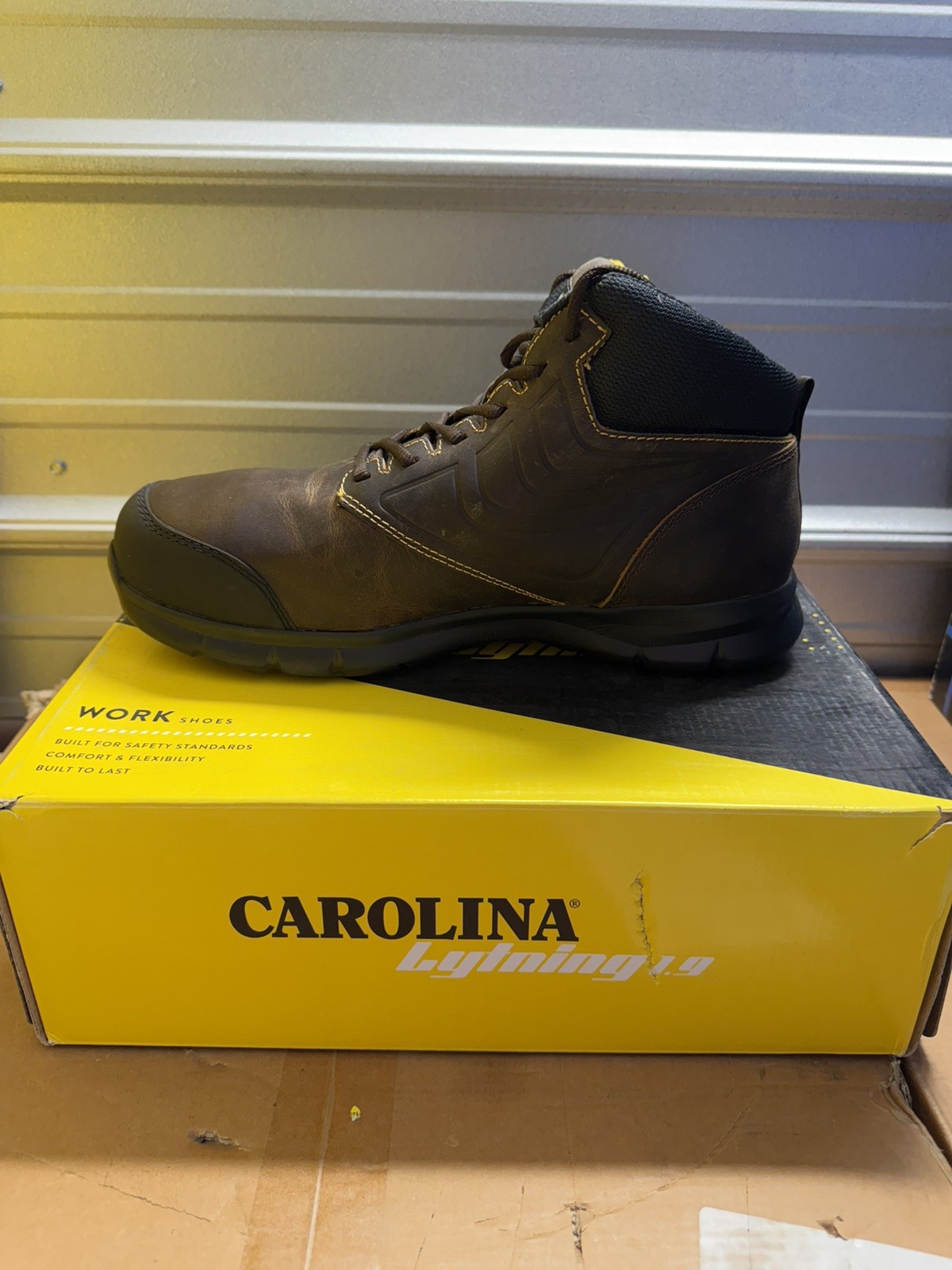Size 12 D- Carolina Lytning 1.9 MET – Composite Toe/ Electrical Hazard/ Metgrd
