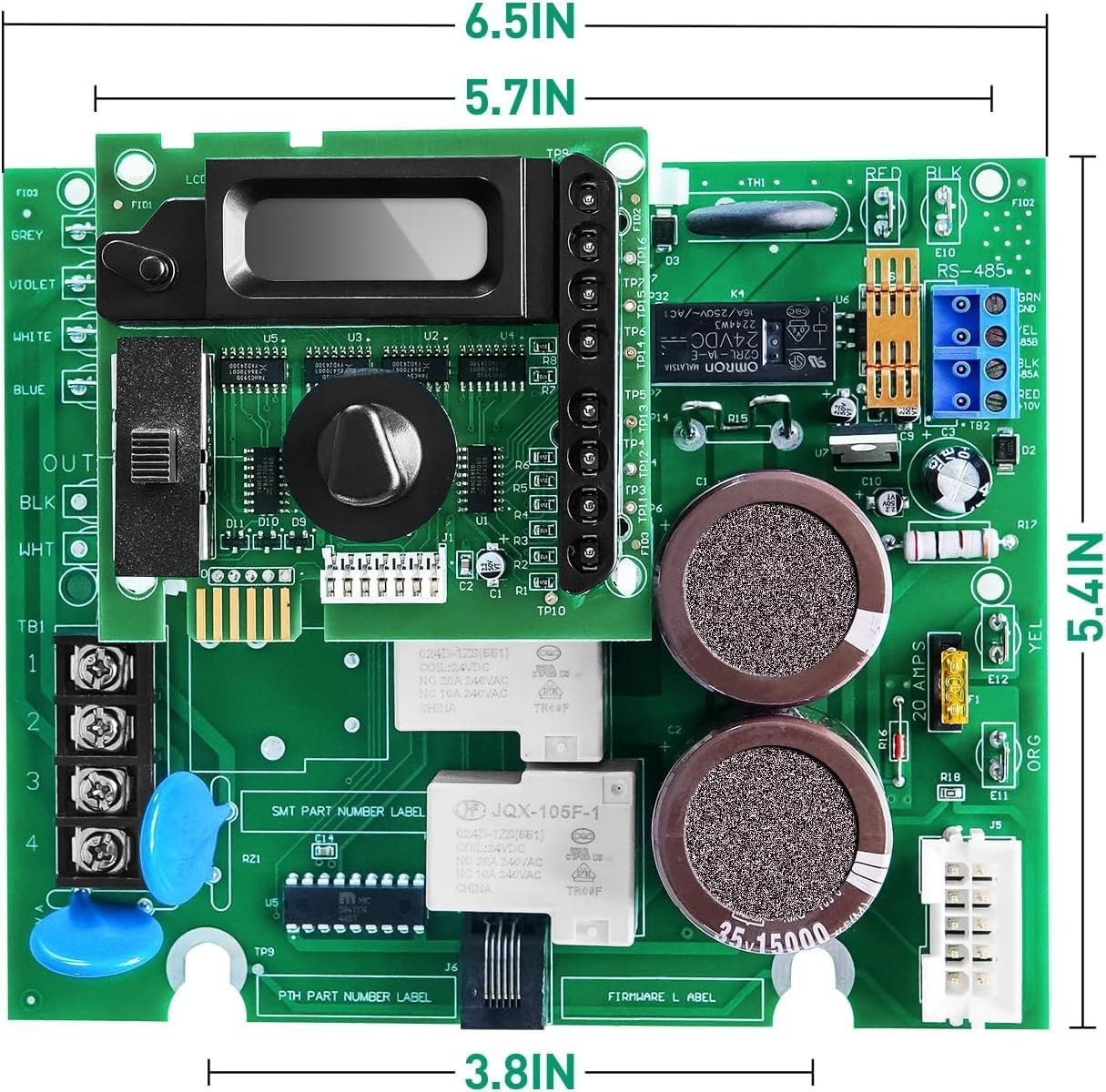 2026 GLX-PCB-RITE Control Board & GLX-PCB-DSP Display Board Set – Compatible wit