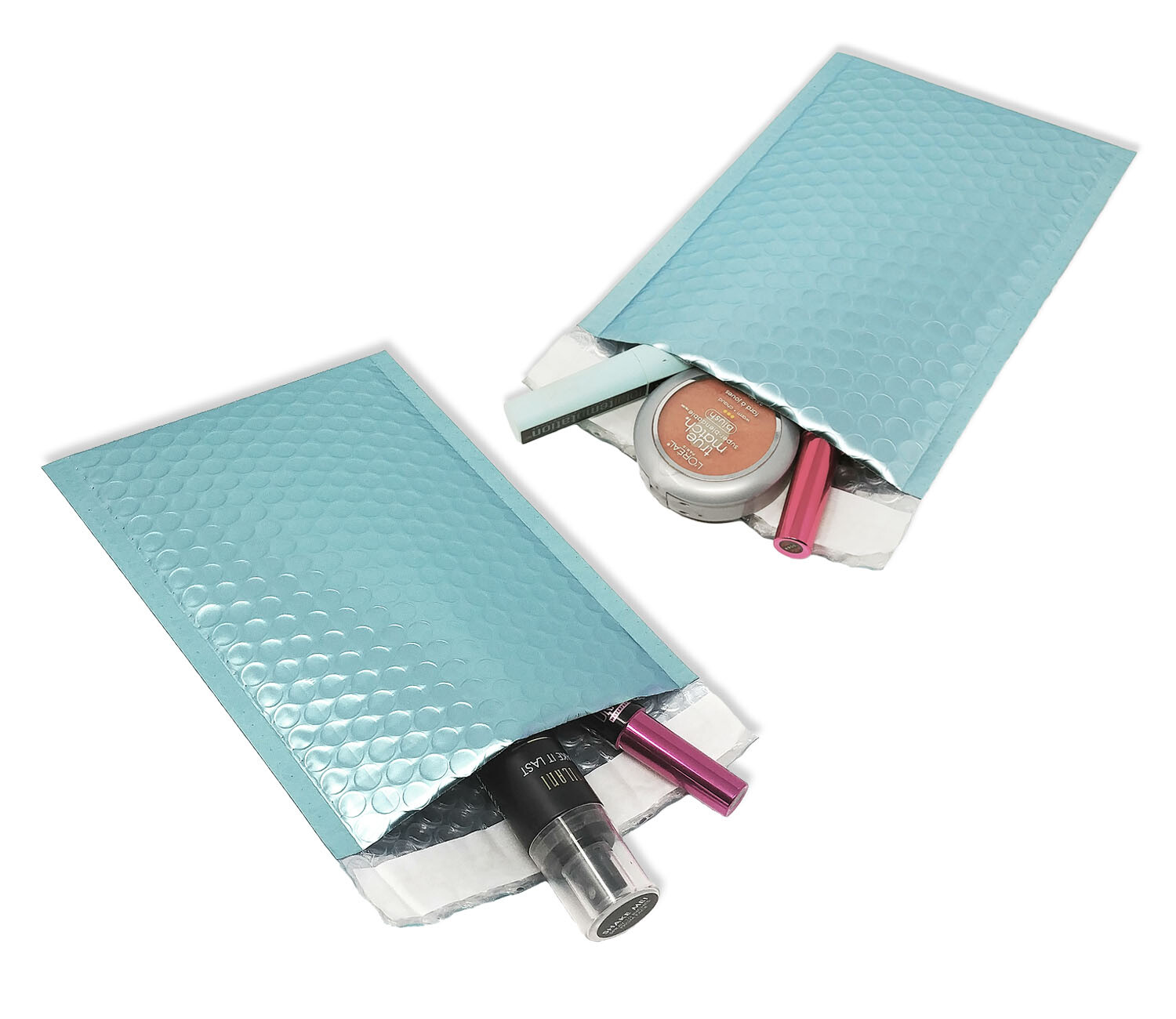 Aqua ICE BLUE Metallic Bubble Mailers 4×8, 8×12, 6×10, 9×13 NEW Padded Envelopes