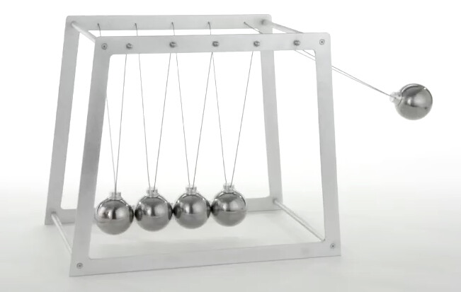 High End Extra Large Museum Quality Giant Newton’s Cradle