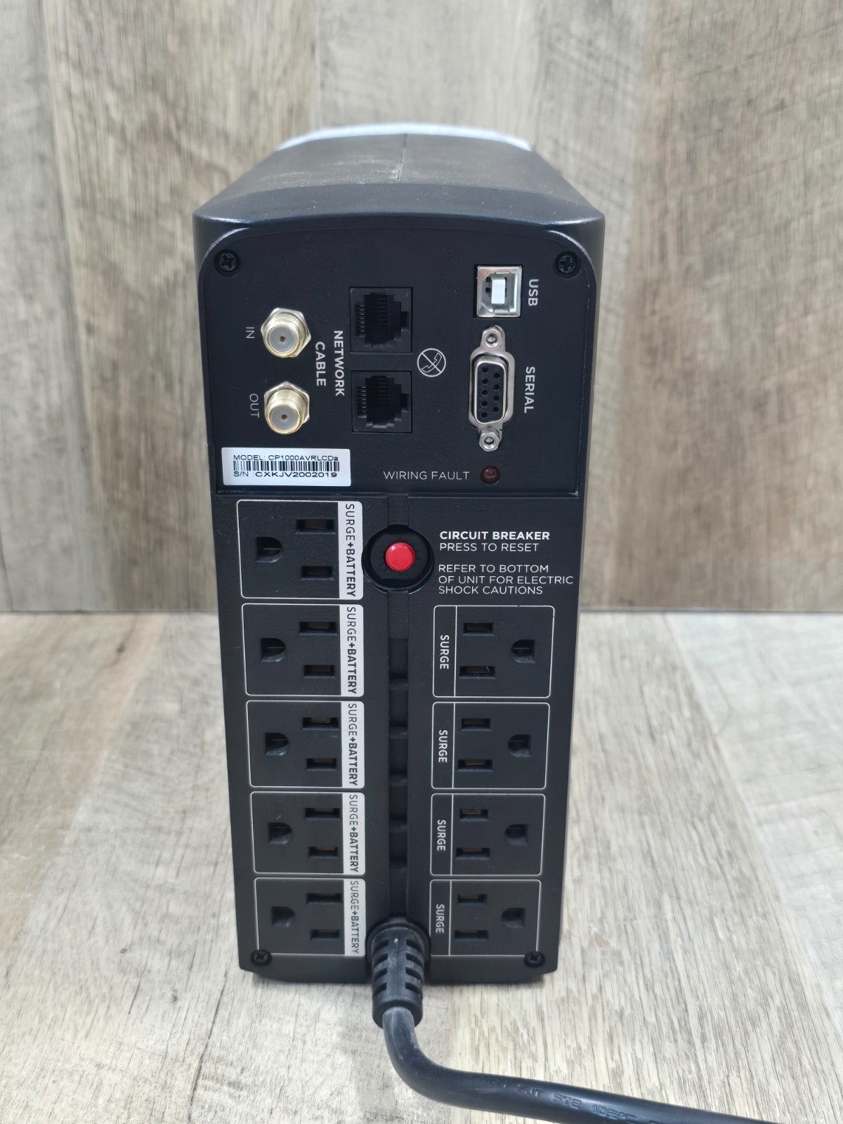 CyberPower CP1000AVRLCDa Intelligent LCD Mini-Tower UPS System