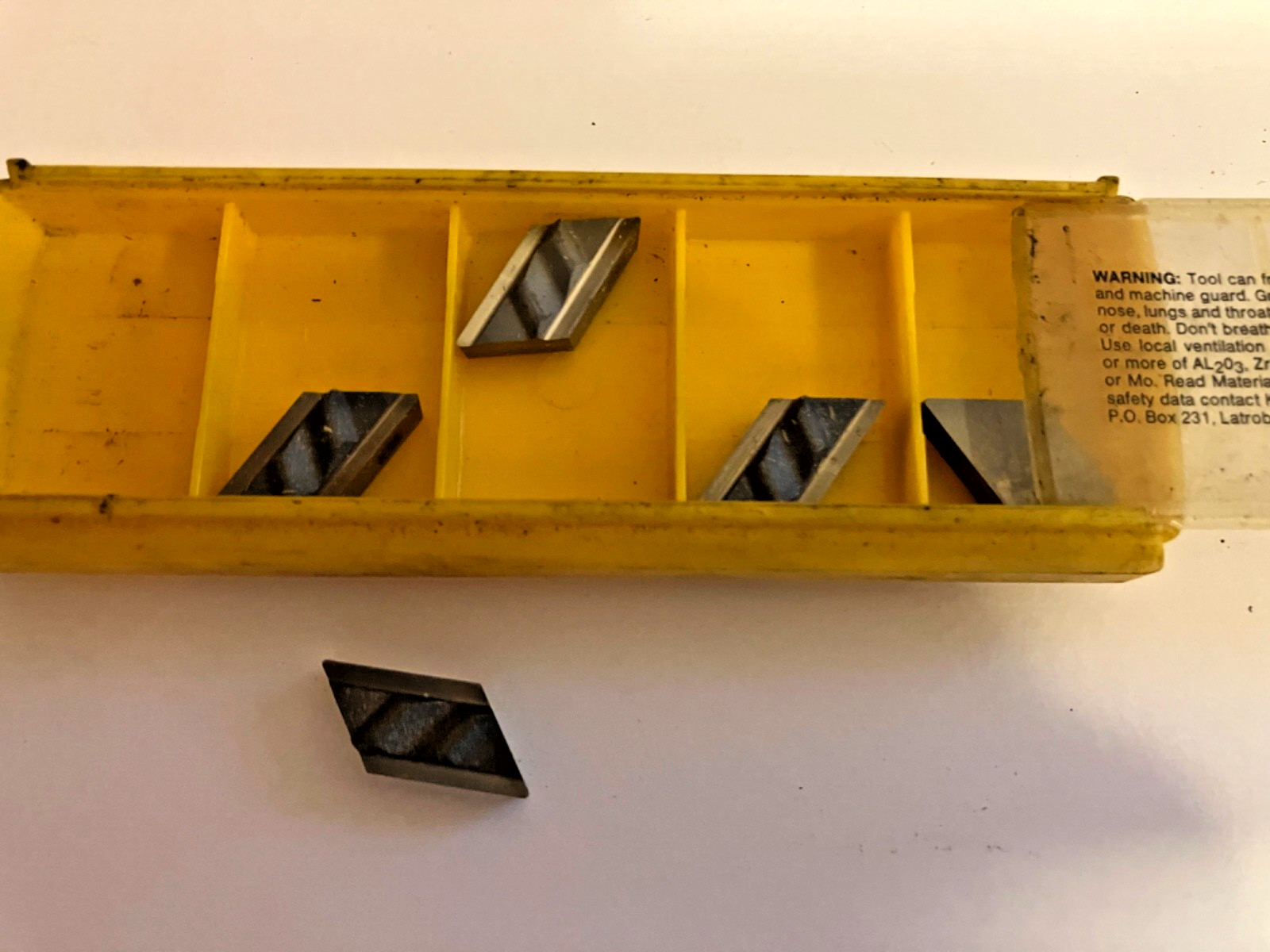 New Kennametal Carbide Profiling Inserts. NPL131F K68 1 box of 5 pcs.