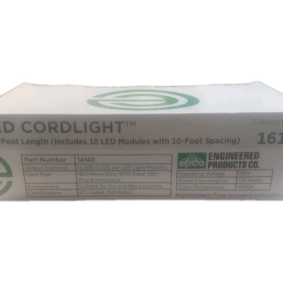 LED CORDLIGHT, 16140, 100 foot length, (includes 10 Led Modules)