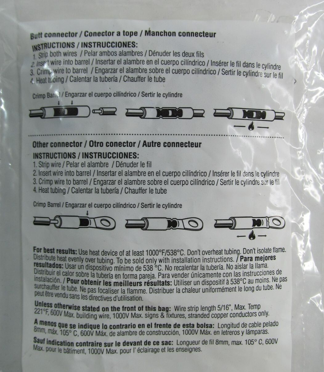 25-PACK LAWSON 1495184 VISA SEAL 16-14 AWG QUICK SLIDE TERMINAL DISCONNECTOR 1/4