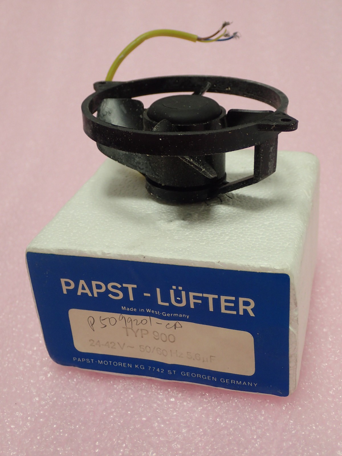 PAPST / PAPST-LUFTER TYPE 900 FAN 24-42V 50/60Hz 5.6uF 3.25″ TESTED!