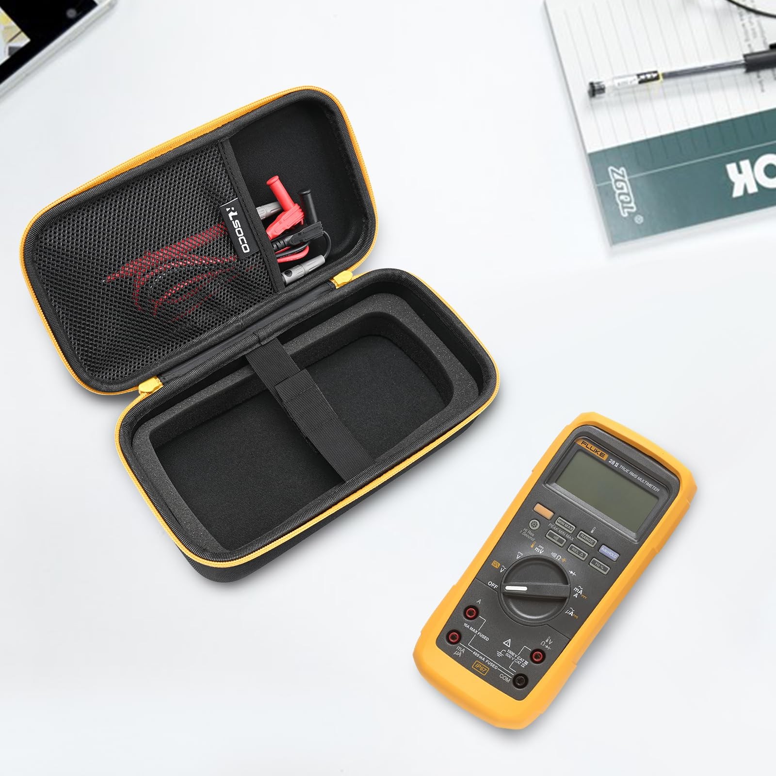 Carrying Case for Fluke A283FC Wireless AC/DC Current Clamp & Fluke 283FC/28 …