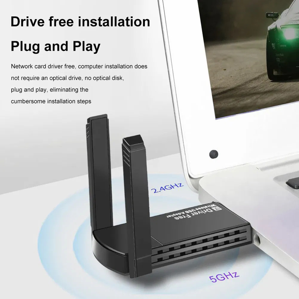 USB 3.0 Wireless WiFi Adapter 1300Mbps Dual Band 5Ghz Long Range Antenna Dongle