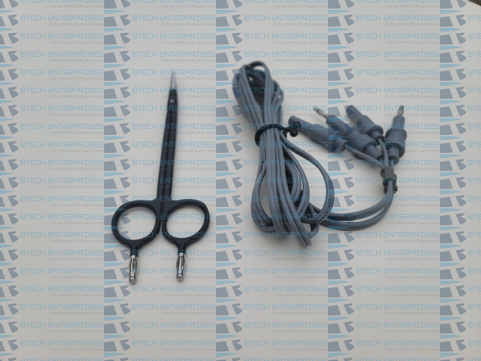 Bipolar Laparoscopic Scissor Metzenbaum Curved with Cable Electrosurgery