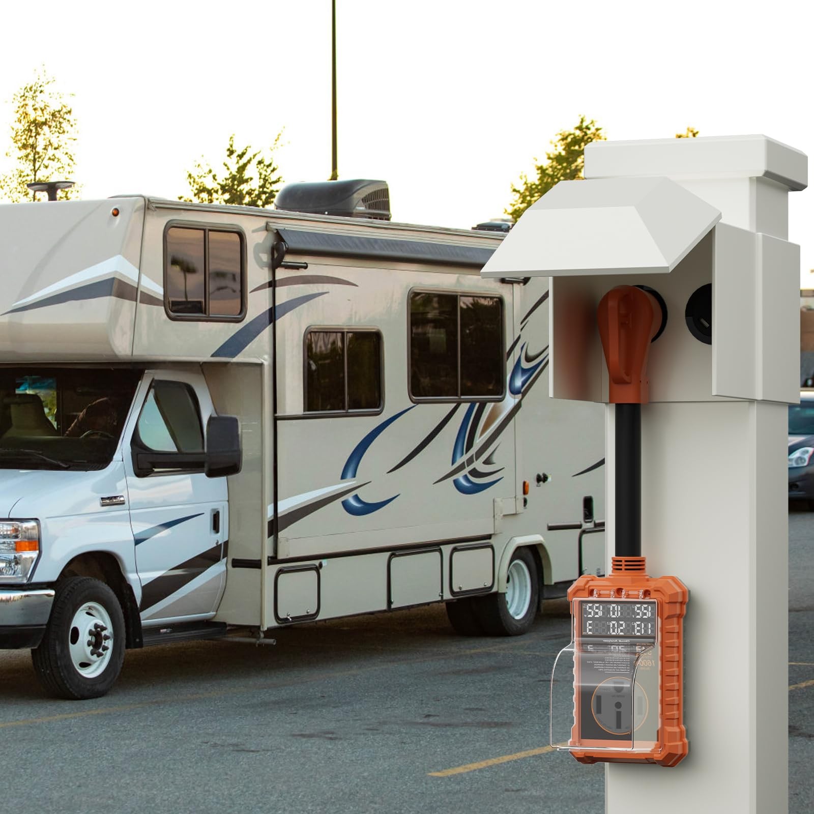 EPLCSE RV Surge Protector 50 Amp with Digital Display & Auto-Shutoff