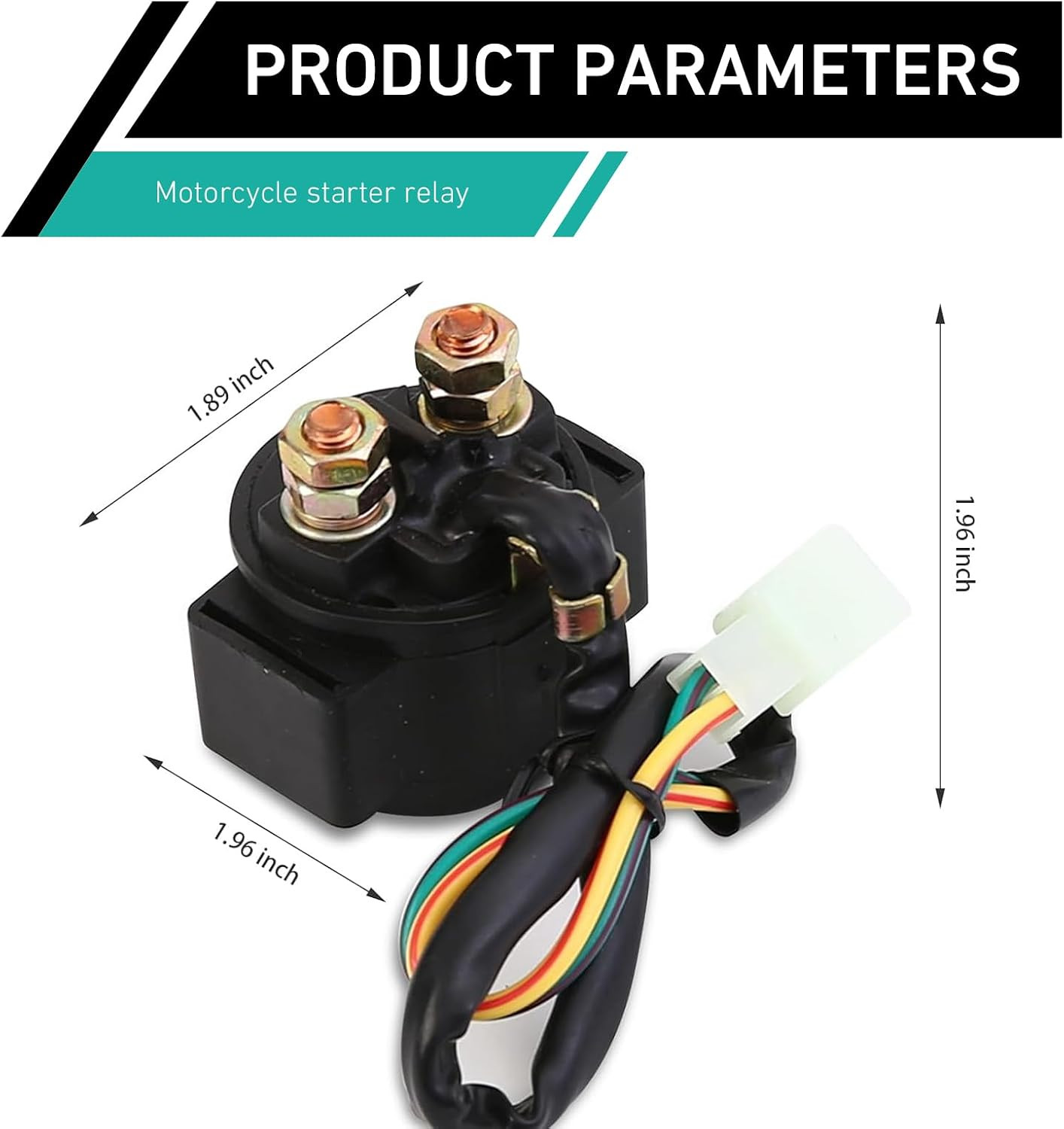 Starter Solenoid Relay, Motorcycle 12V Motor Relay, Motorbike Modified Replaceme