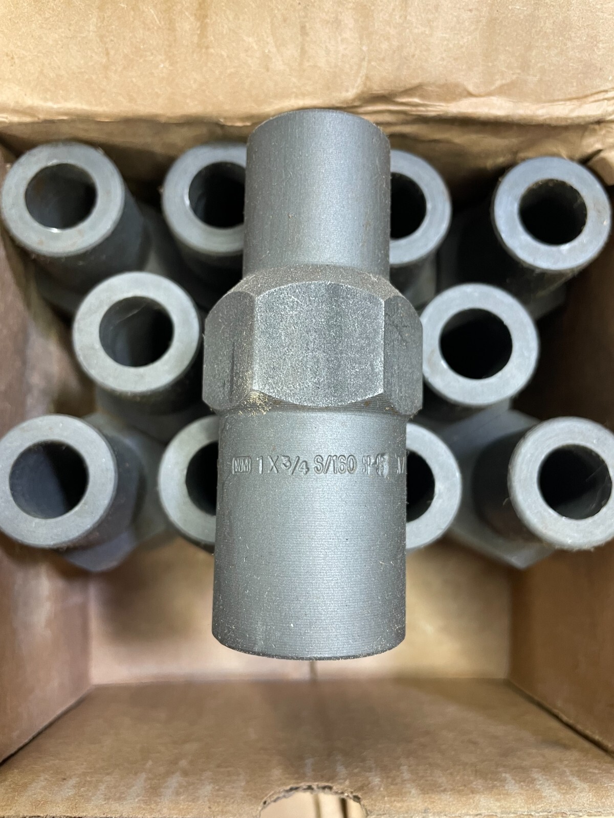 SWAGE NIPPLE 1″ x 3/4″ Schedule 160 Concentric Plain Both End A234 WPBN SP95 USA