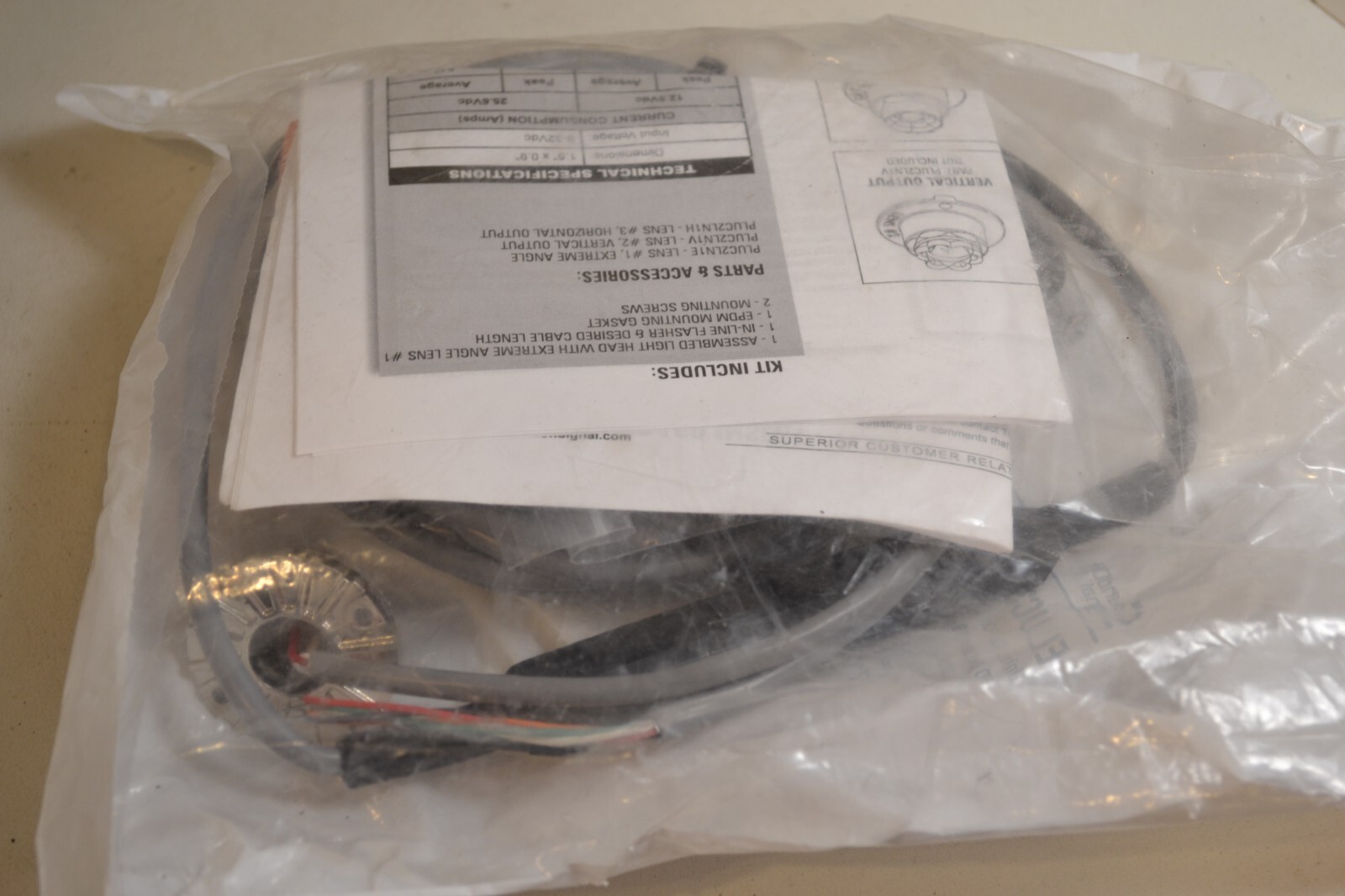 SoundOff Signal ELUC3H025E LED Insert 9-32v 25′ Cable