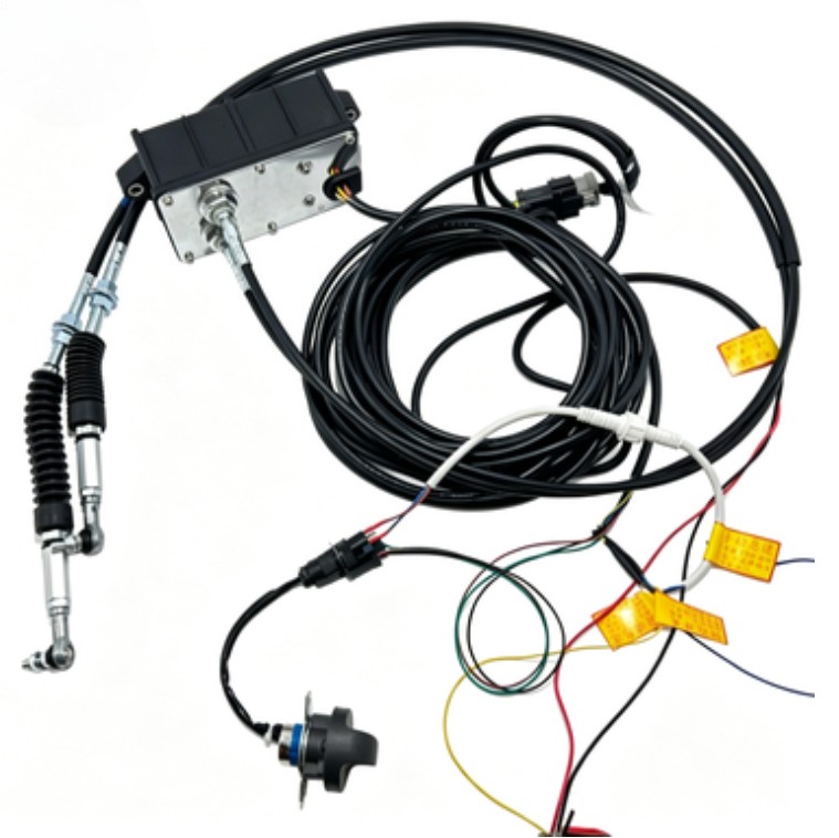 2-Wire Throttle Motor 12V 24V Automatic Idle Speed Control Excavator Replacement