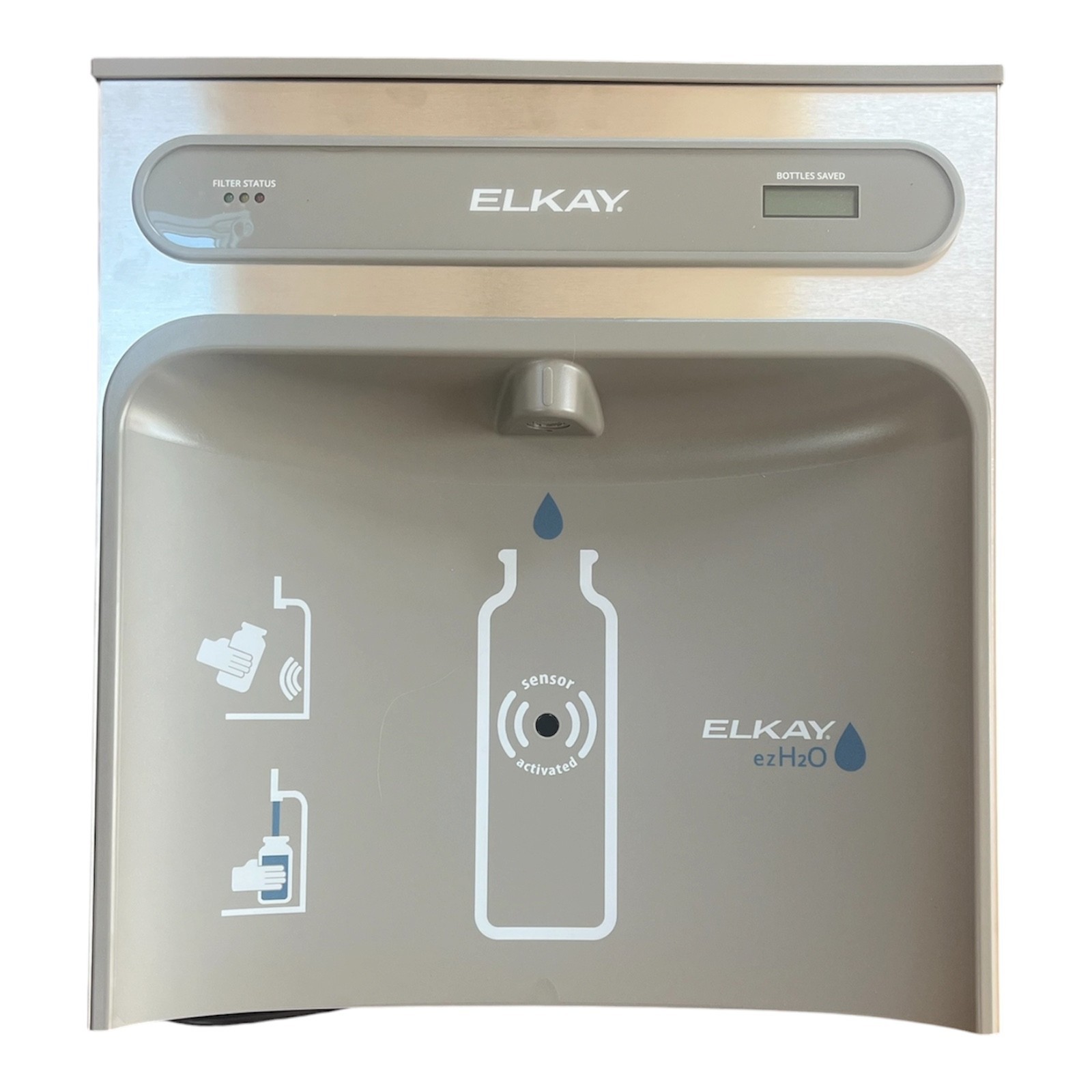 Elkay LZ8WSSSMC ezH2O Wall Mount Bottle Filling Station – Refrigerated, Filtered