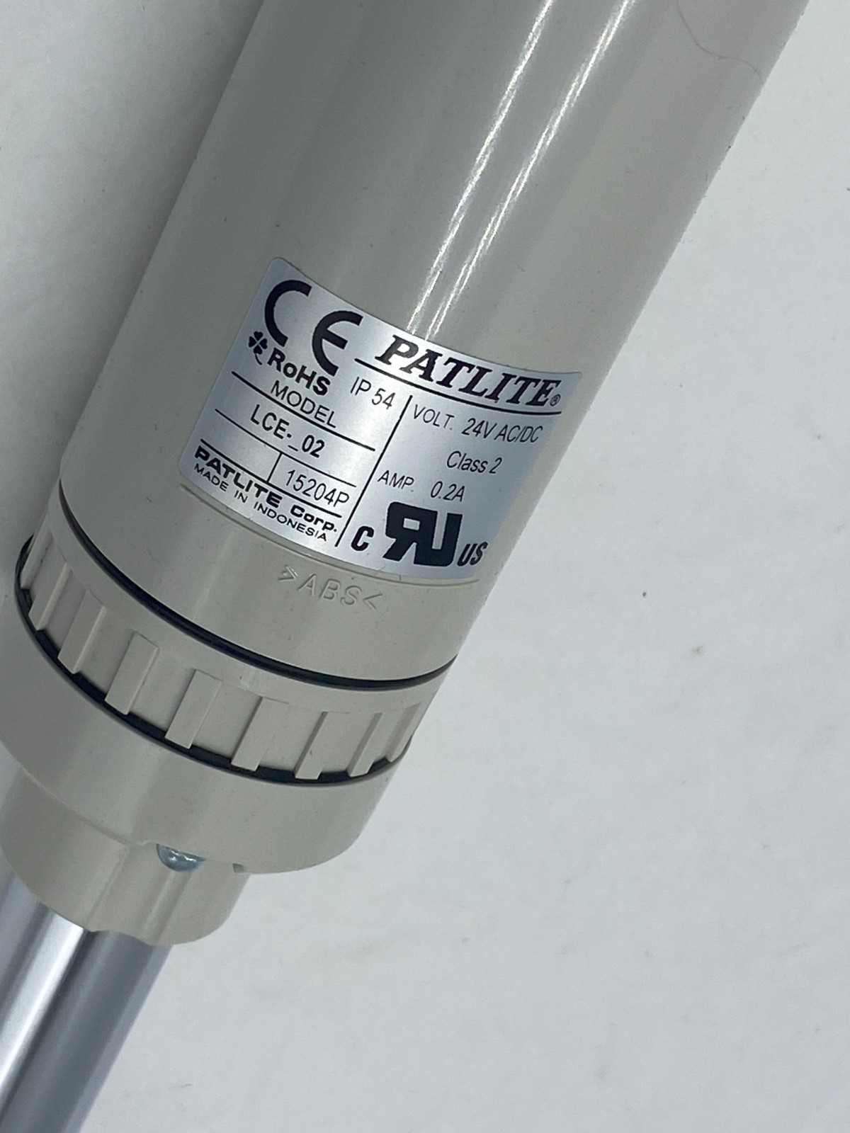 PATLITE MODEL LCE-02 SIGNAL TOWER LIGHT, STACK LIGHT LCE02 24V AC/DC IP54