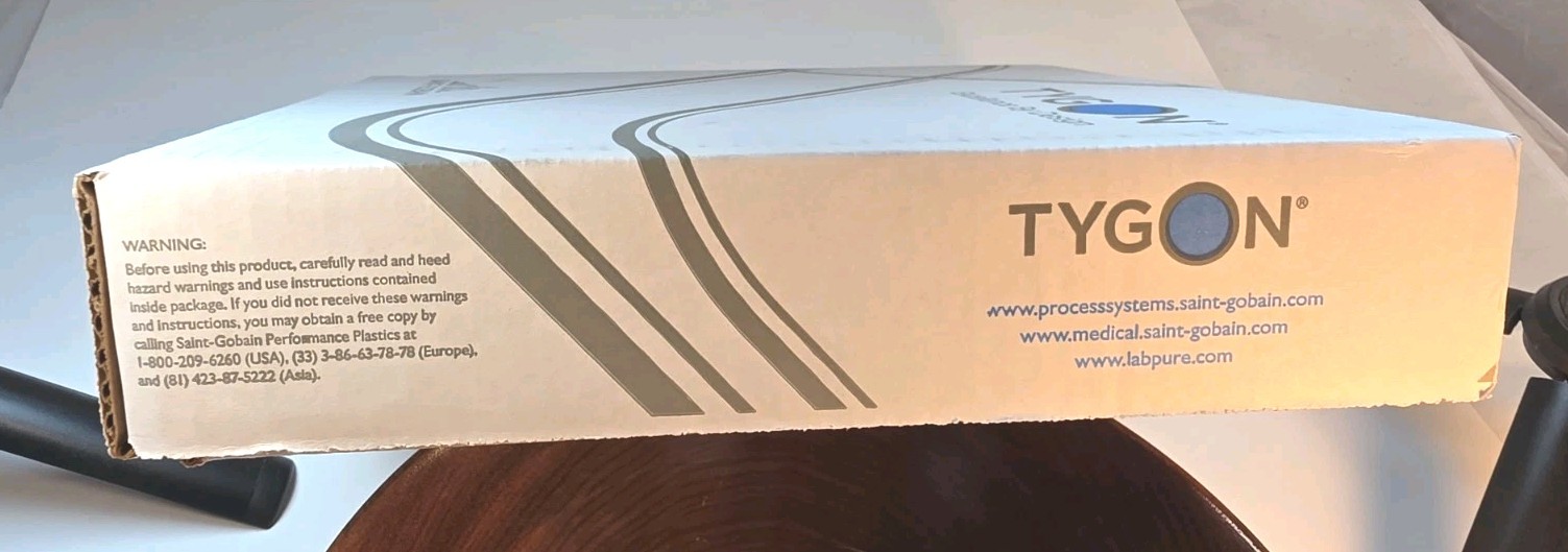 TYGON SAINT-GOBAIN ACF00016 E-3603 TUBING 1/4” ID 5/16” OD 1/32 WALL 50FT