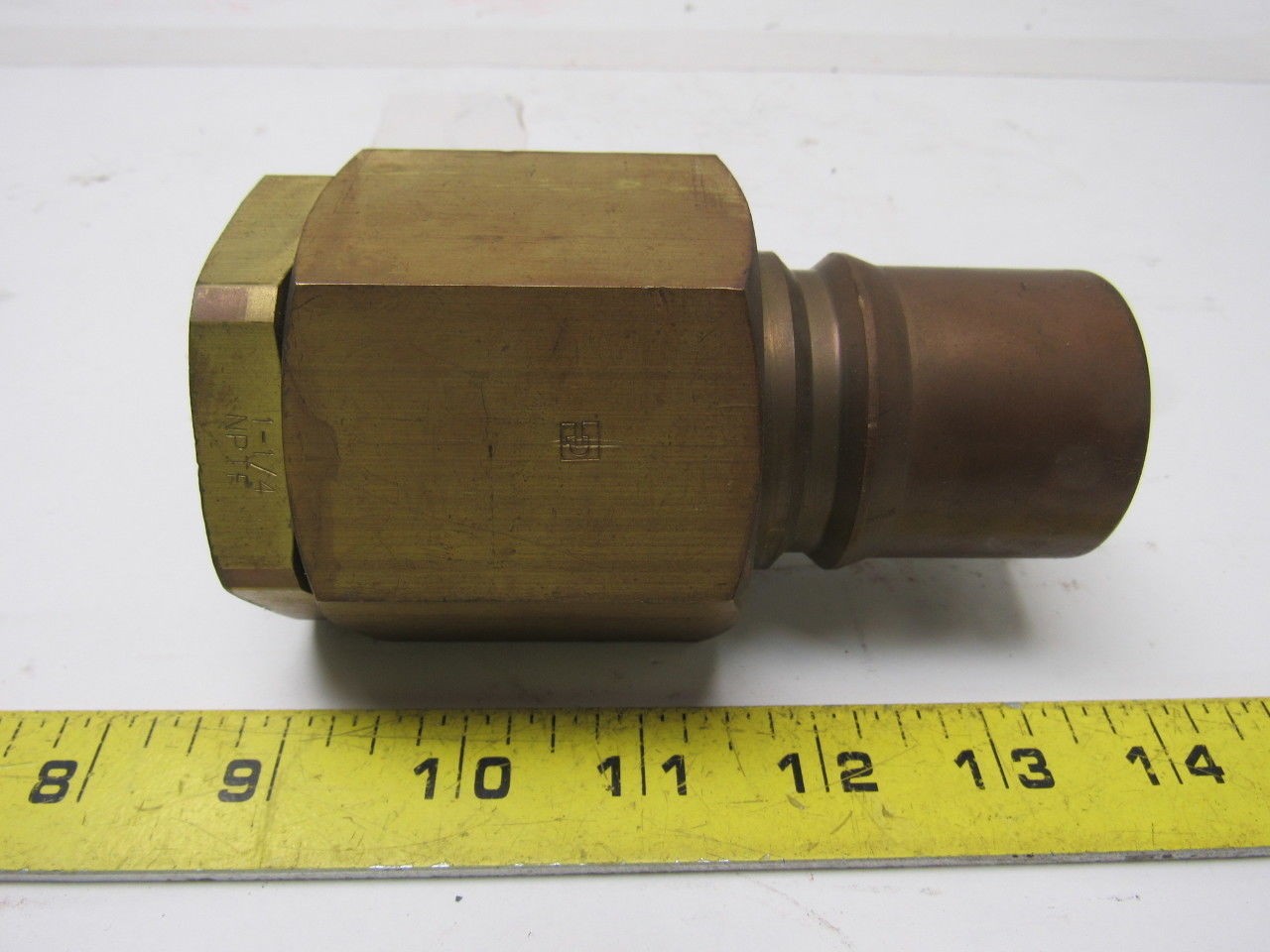 Parker BH12-61-W Brass 1-1/2 Body Poppet Valve Shut off 1-1/4″NPTF Quick Couplin