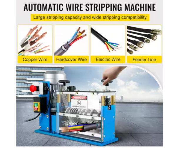 SVOPES Electric Wire Stripping Machine 370-Watt 0.06-1.5″ Automatic Cable Stripp