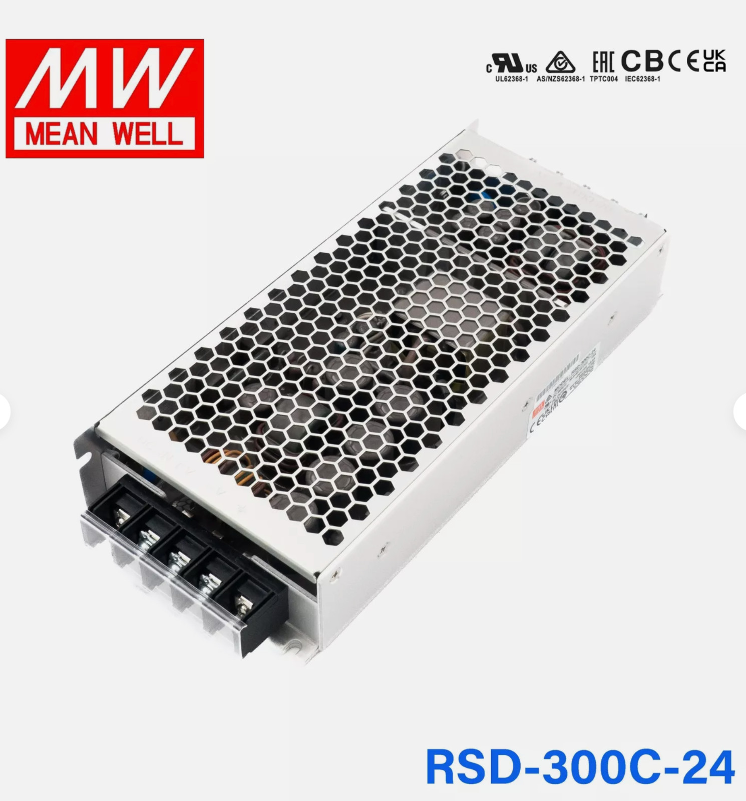 NEW Mean Well RSD-300C-24 DC-DC Converter 300W 33.6-62.4V to 24V Power Supply