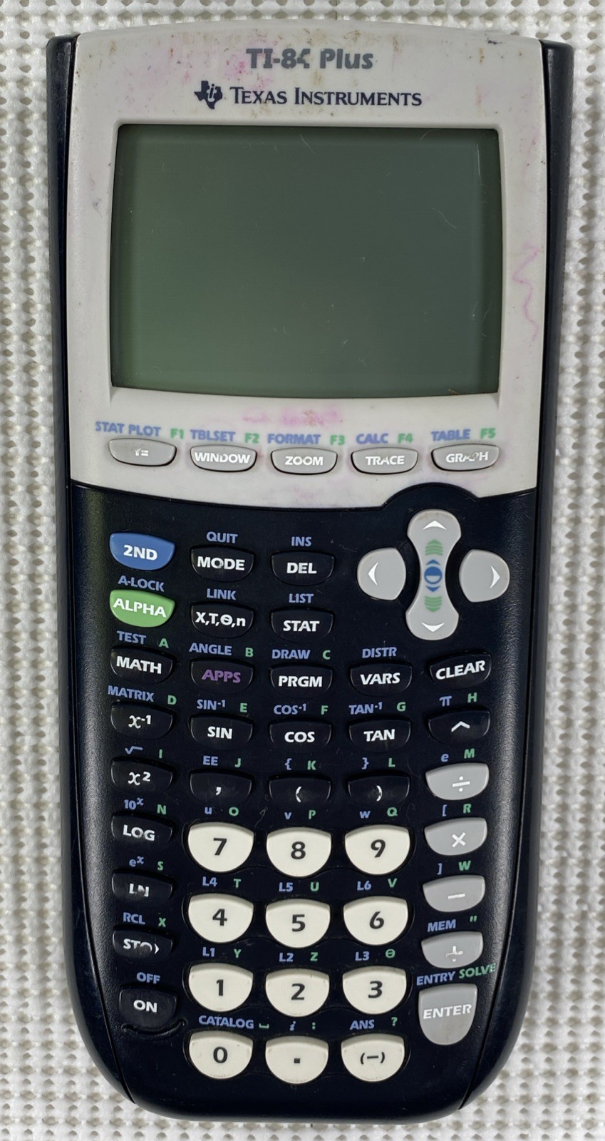 Texas Instruments TI 84 Plus Calculator and Cover