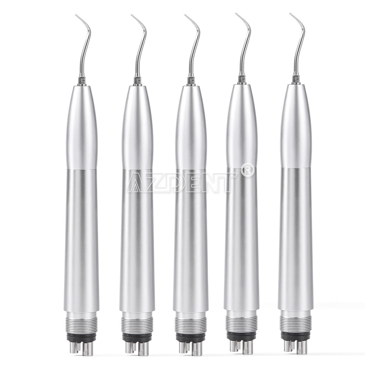 AZDENT Dental Ultrasonic Air Scaler Handpiece 4 Hole + 3pcs Tips
