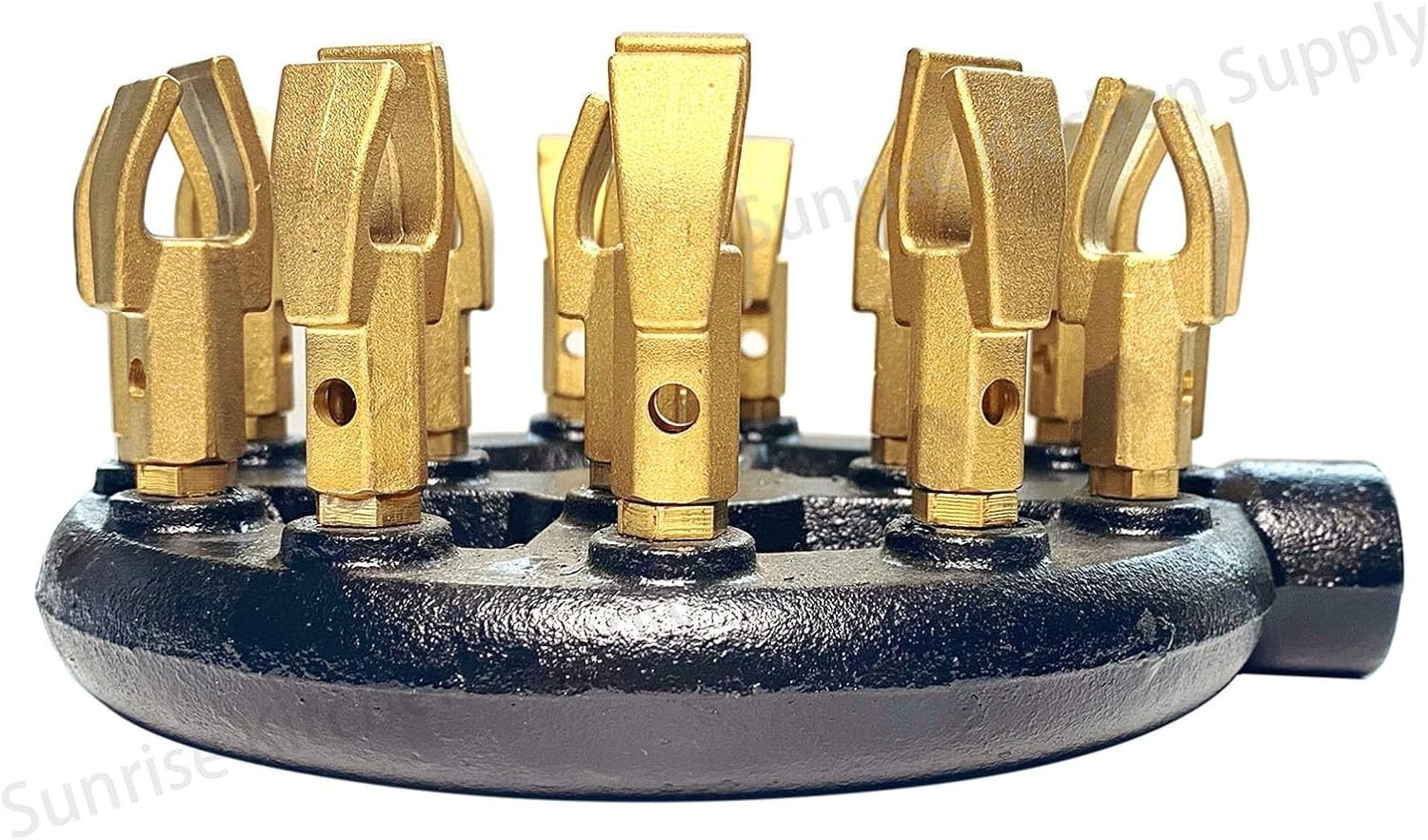 18 Duck Tips Natural Gas Jet Burner Cast Iron Body Copper Tips 7-3/4″ NEW!