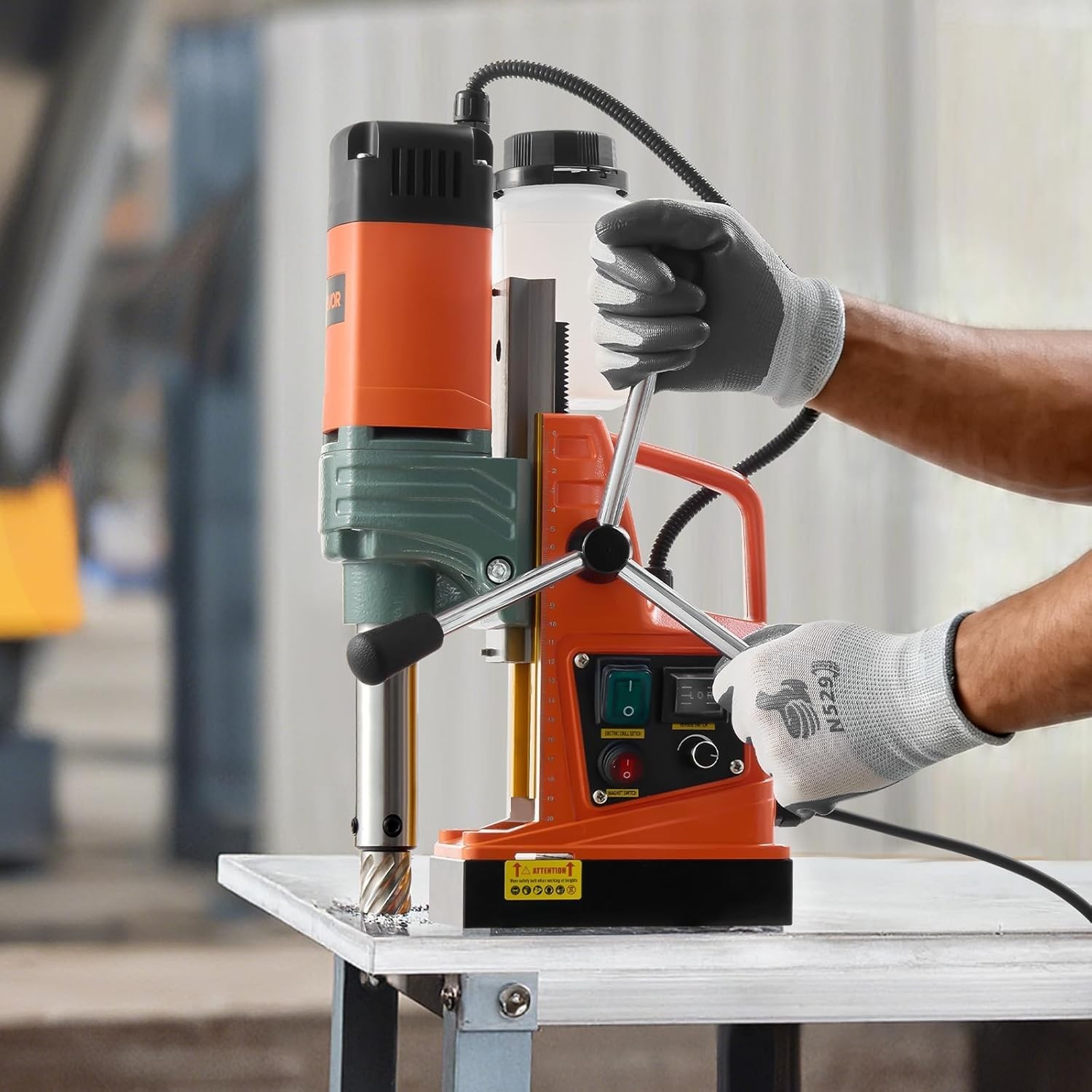 Versatile 1450W Magnetic Drill – Ideal for Steel Fabrication & Home Projects