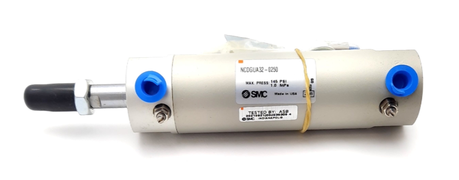 SMC NCDGUA32-0250 Double Acting, Single Rod Cylinder 145Psi 32mm Bore, 2″ Stroke