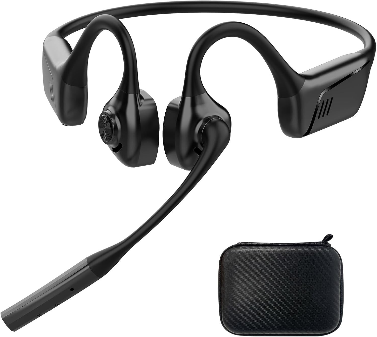 Smof Open-Ear Headphones with Mic, Bluetooth Headphones with Microphone Bluet…