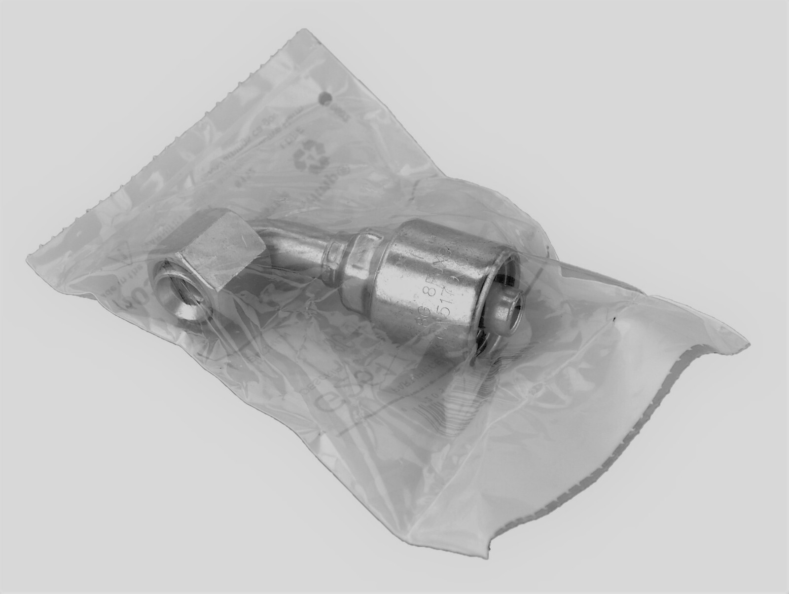 12ea, 8G-8FJX90S MegaCrimp Coupling Female JIC 37 Flare Swivel – 90 Bent Tube